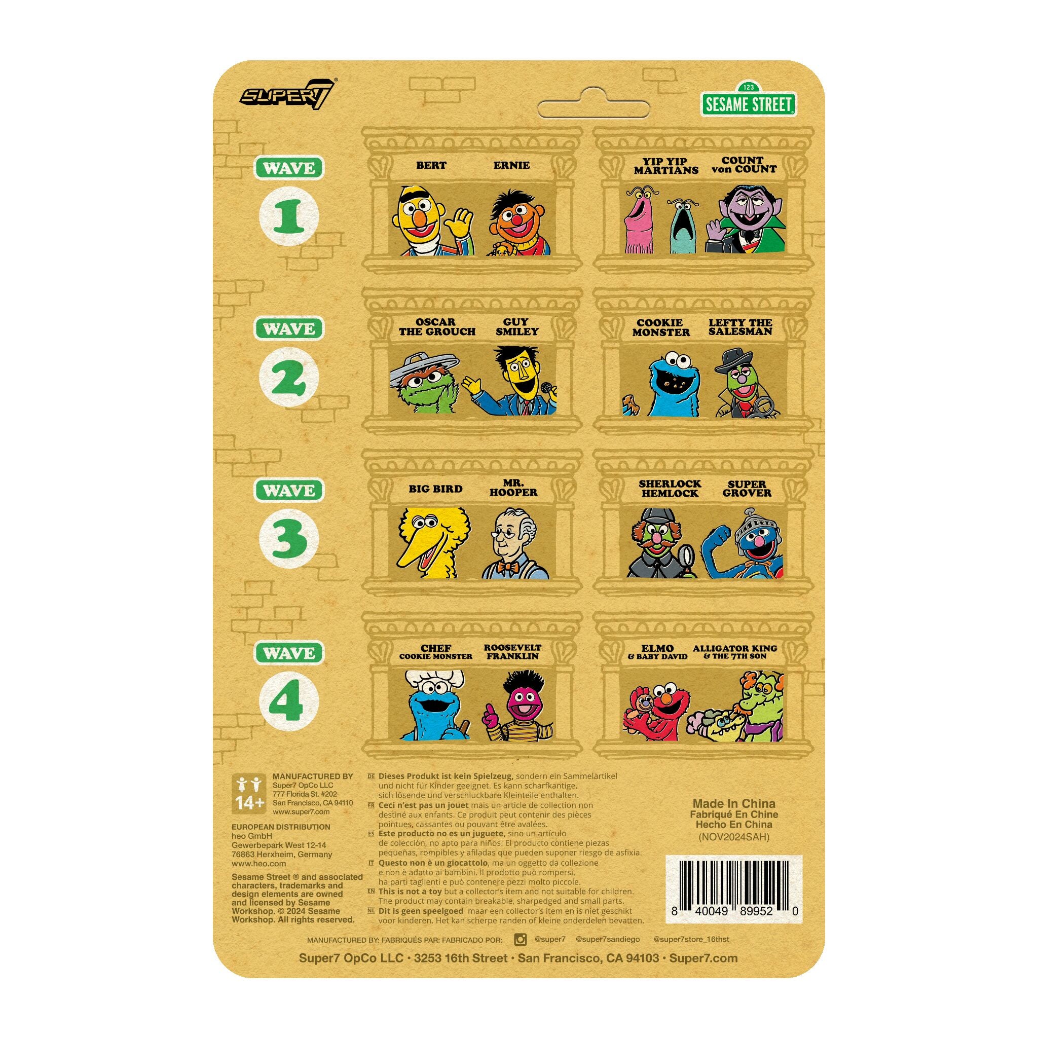 Sesame Street ReAction Figures Wave 04 - Alligator King