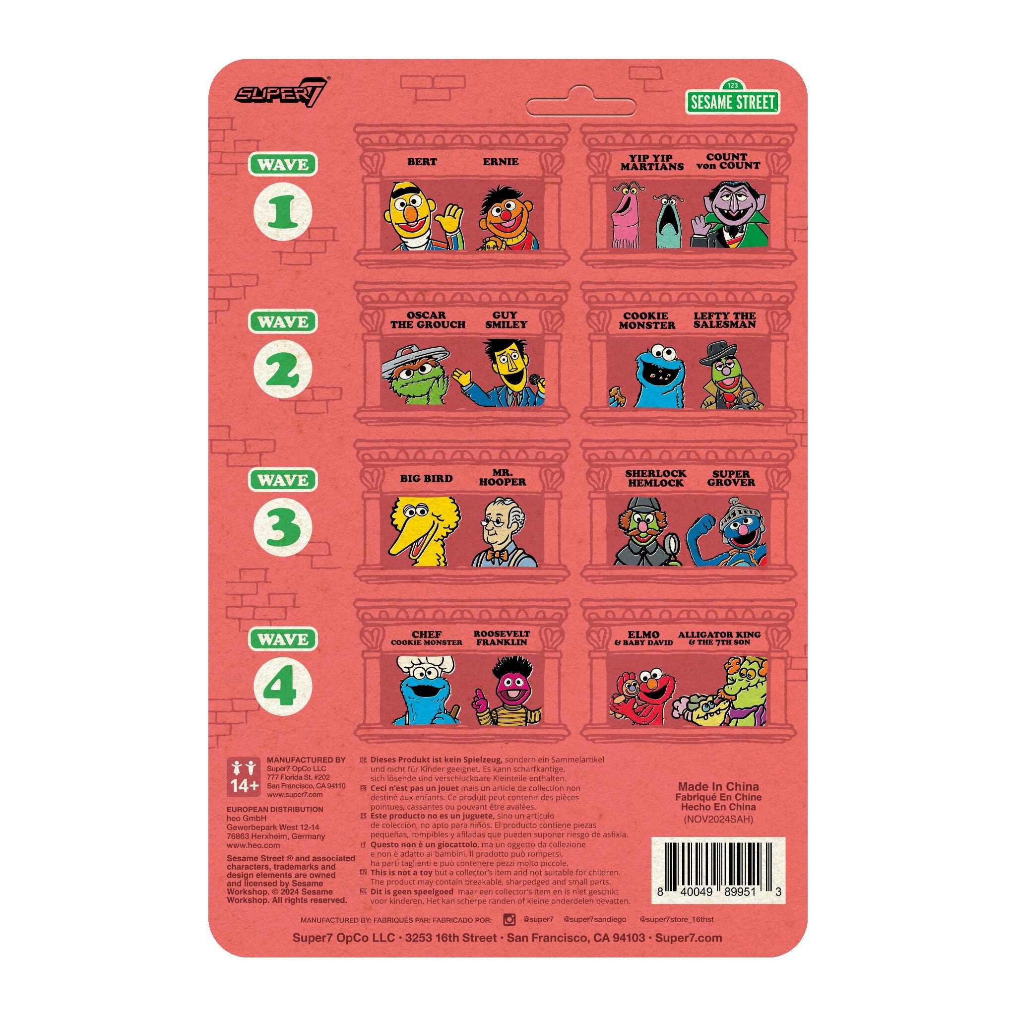 Sesame Street ReAction Figures Wave 04 - Chef Cookie