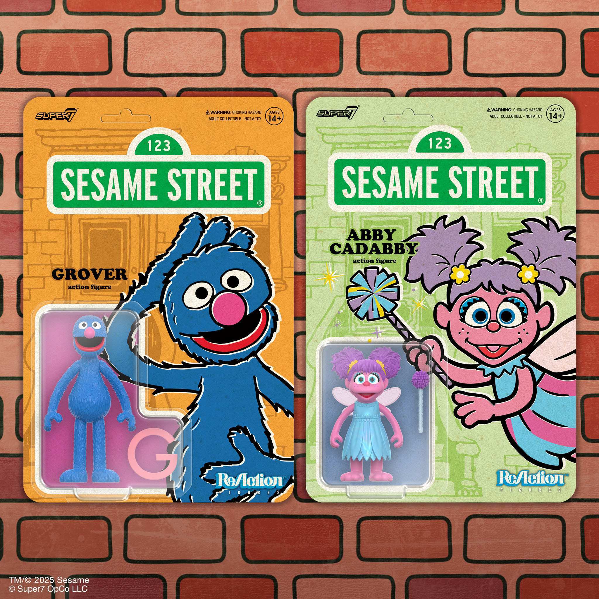 Sesame Street ReAction Figures Wave 05 - Abby Cadabby & Grover