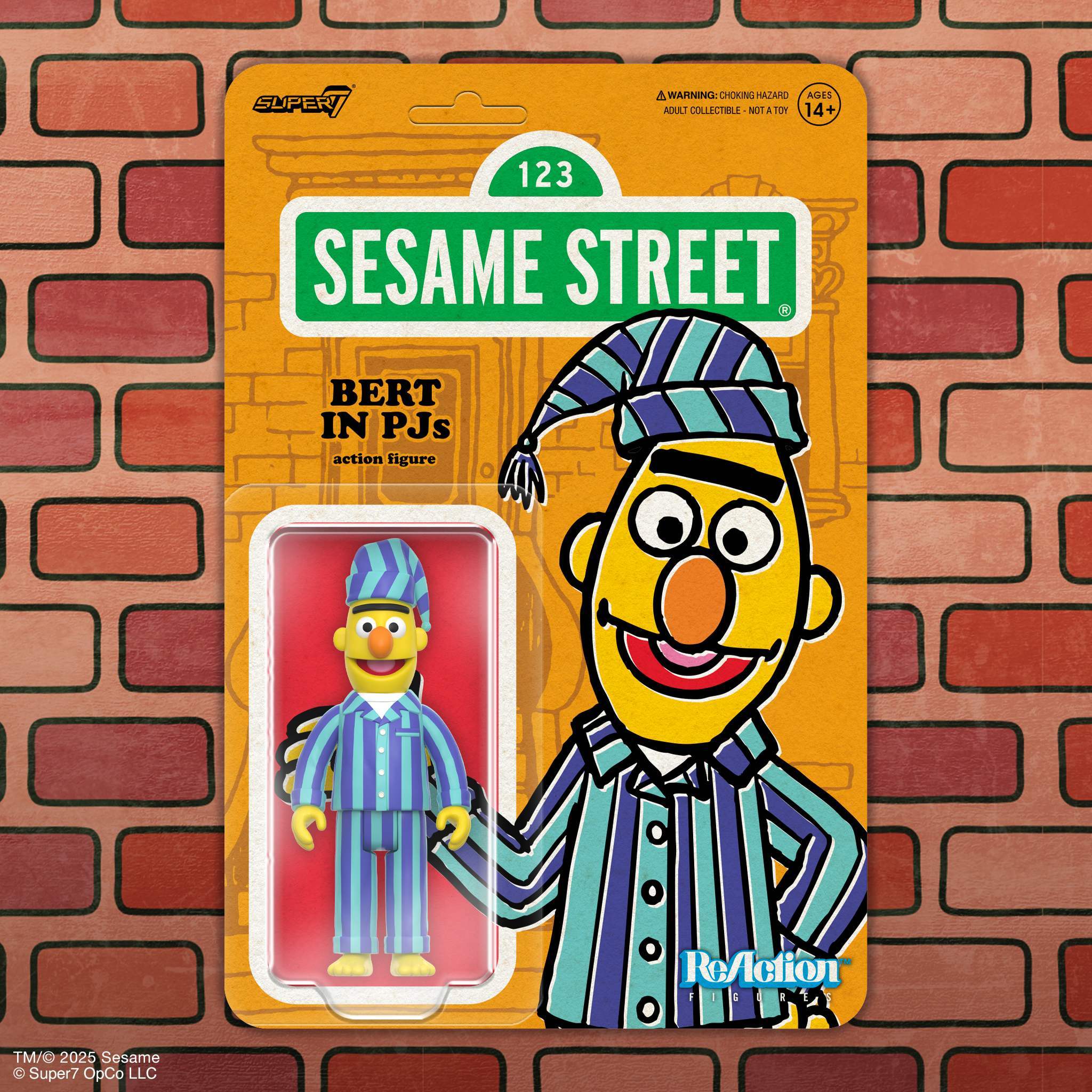 Sesame Street ReAction Figures Wave 06 - Bert (PJs)