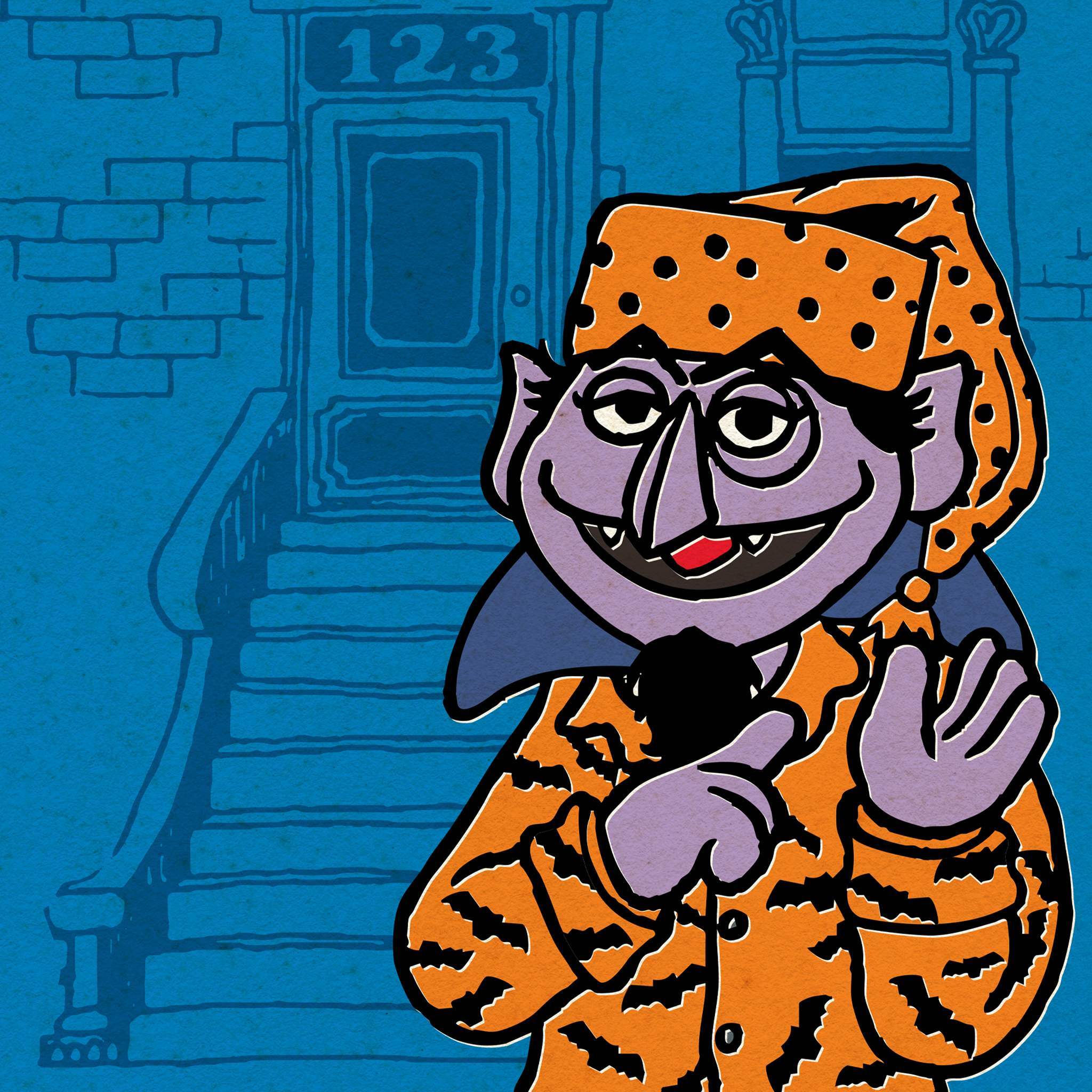 Sesame Street ReAction Figures Wave 06 - Count Von Count (PJs)