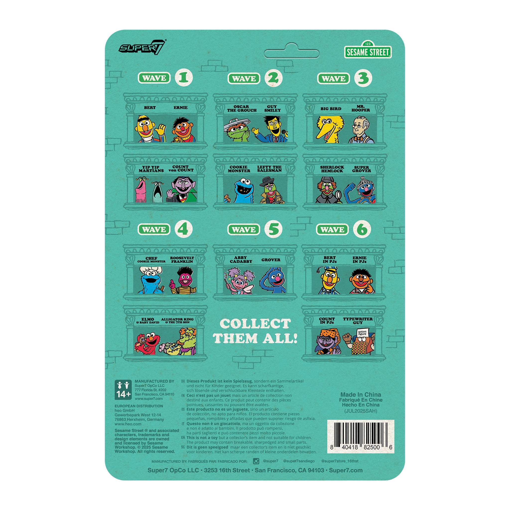 Sesame Street ReAction Figures Wave 06 - Ernie (PJs)