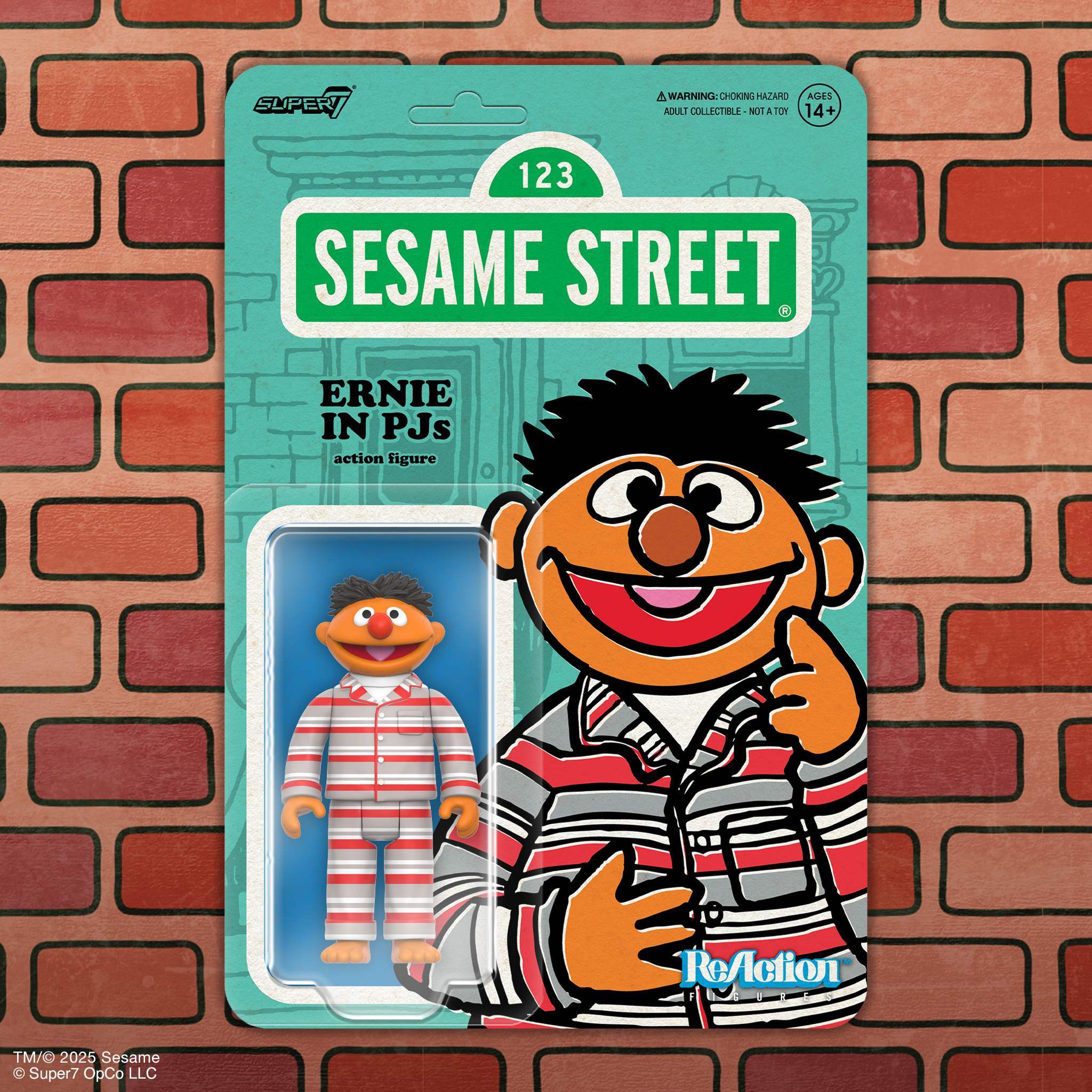 Sesame Street ReAction Figures Wave 06 - Ernie (PJs)