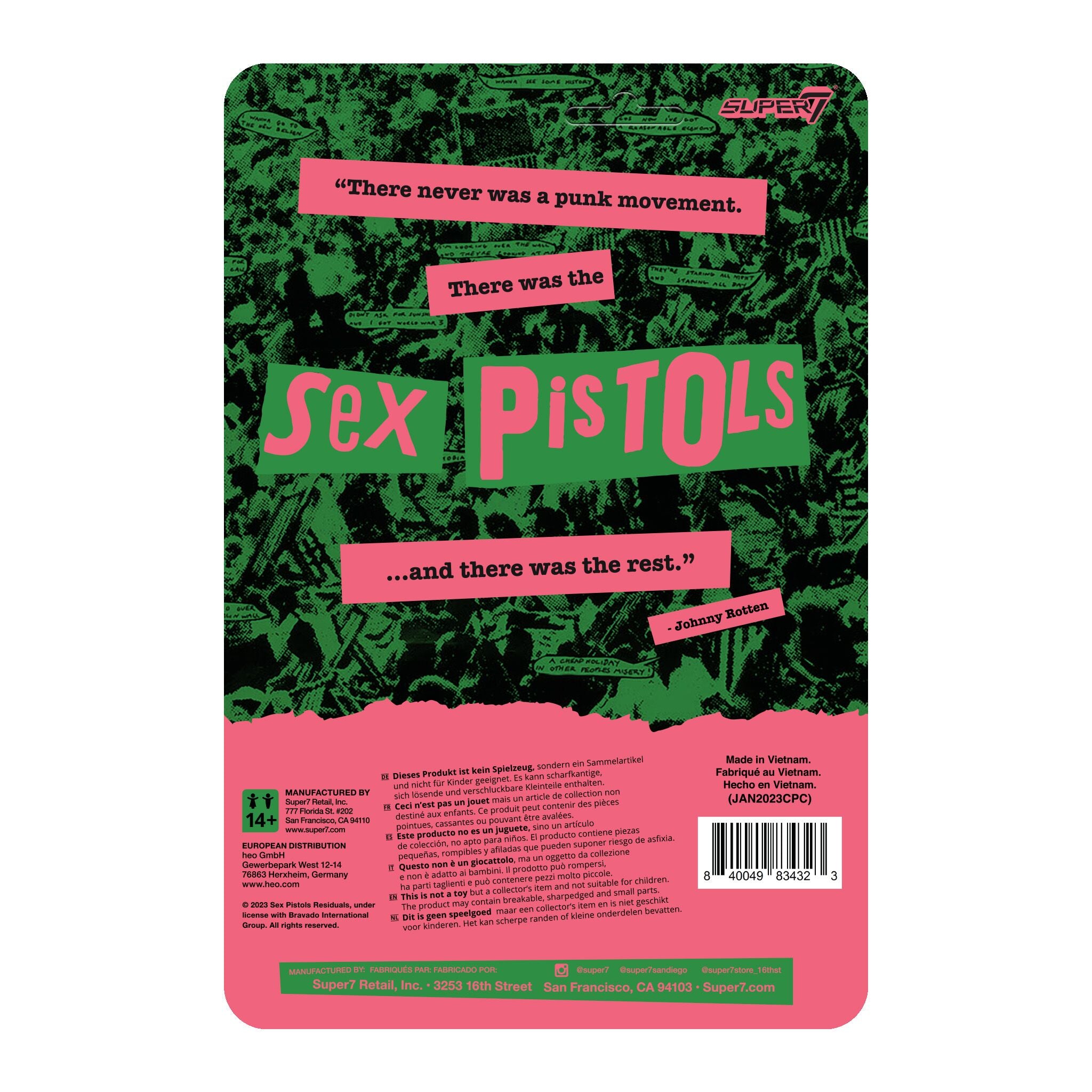 Sex Pistols ReAction Figures W2 - Sid Vicious (Never Mind the Bollocks)