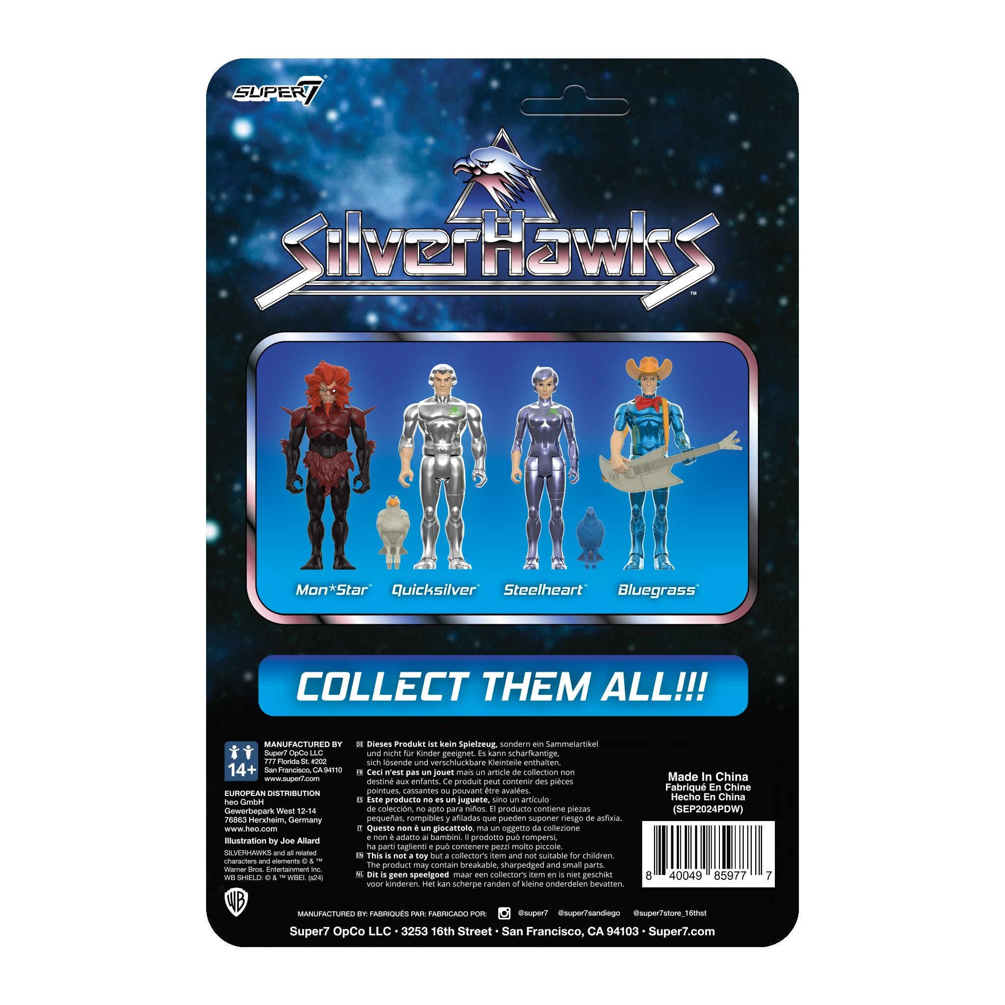 SilverHawks ReAction Figures Wave 01 - Bluegrass (Toy Version)