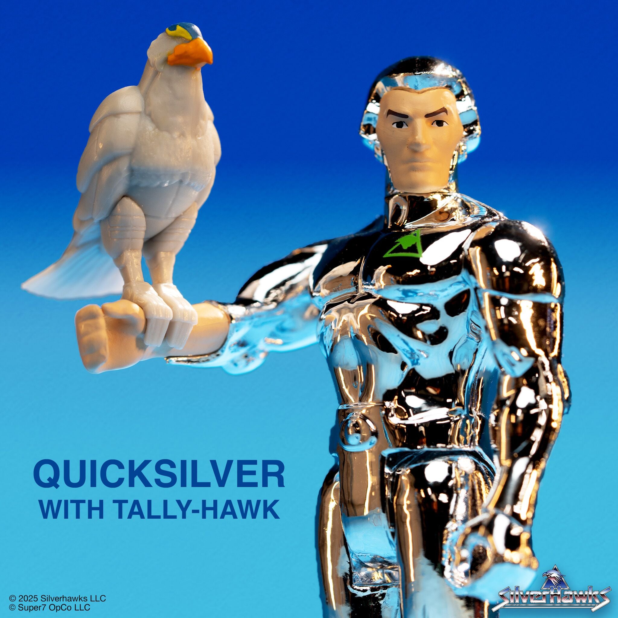 SilverHawks ReAction Figures Wave 1 - Bluegrass (Toy Version), Quicksilver (Toy Version), Steelheart (Toy Version), & Mon*Star (Pre-Transformation)