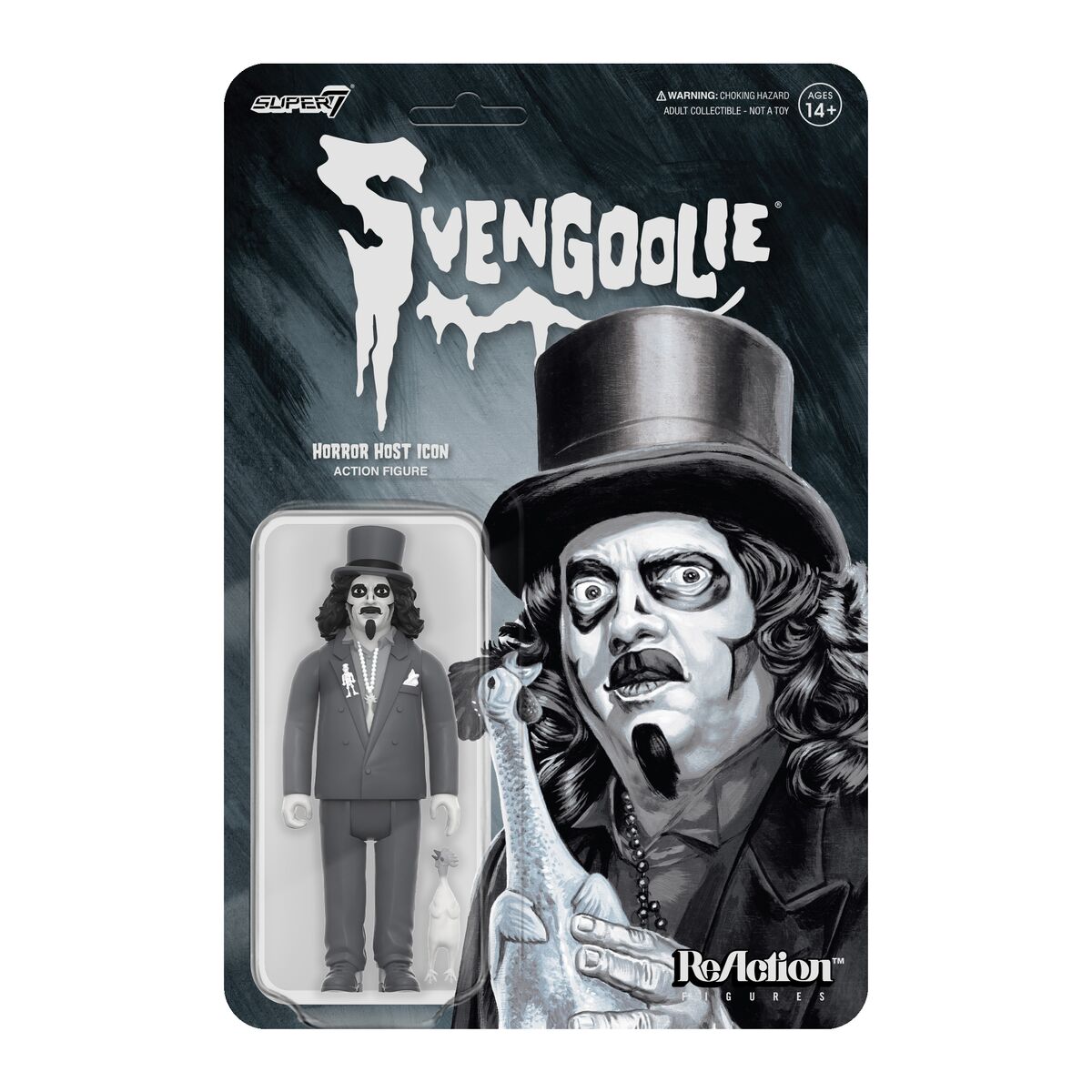 Svengoolie ReAction Figures Wave 02 - Svengoolie (Grayscale)