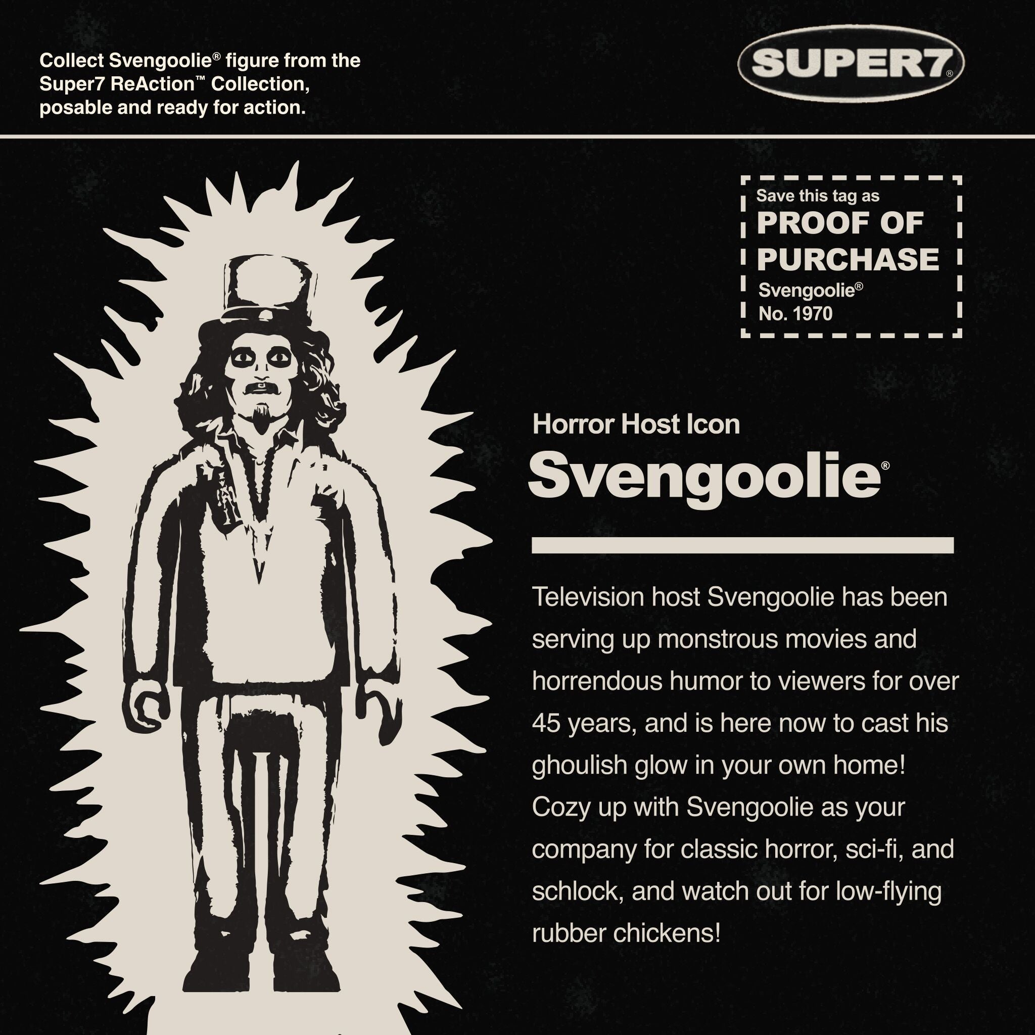 Svengoolie ReAction Figures Wave 03 - Svengoolie (Monster Glow)
