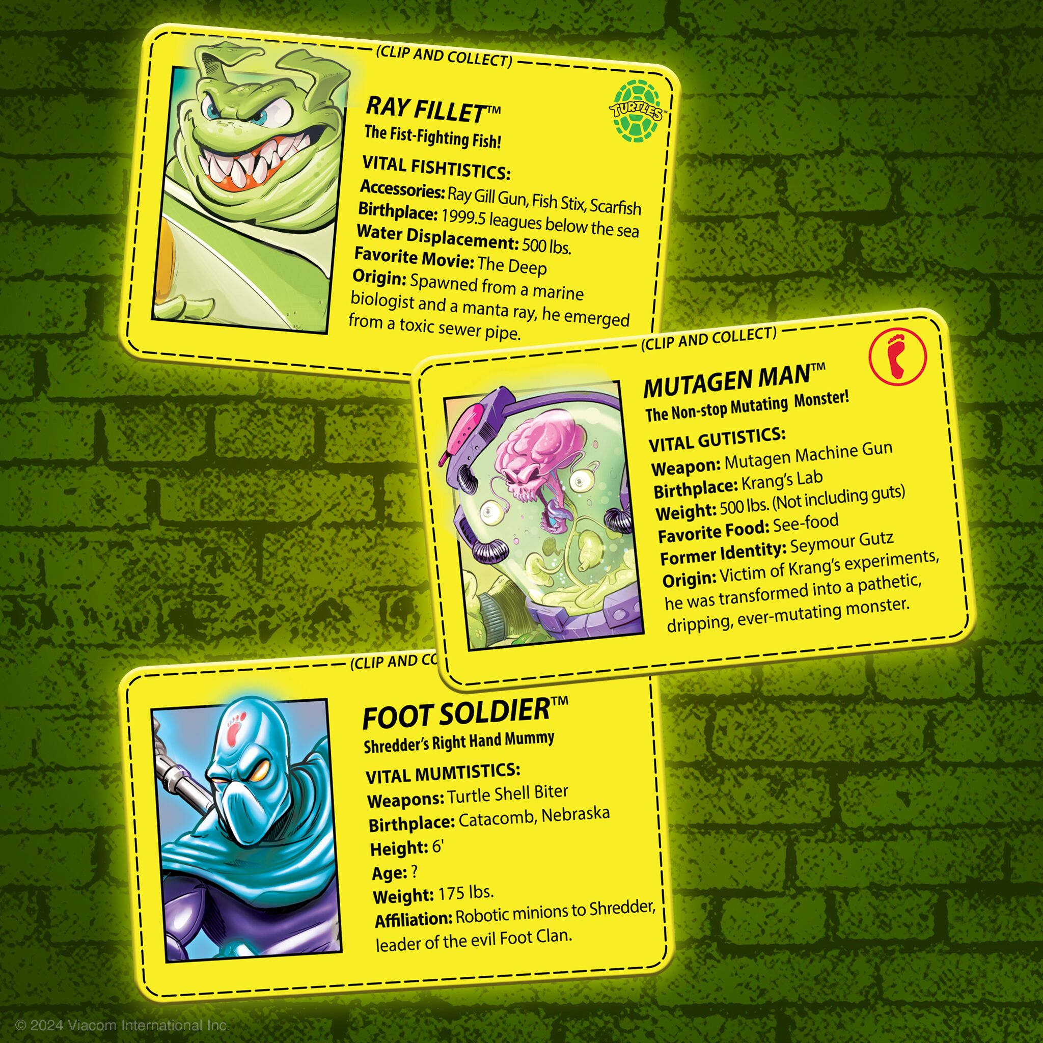 Teenage Mutant Ninja Turtles ReAction Figures - Ray Fillet Bioluminescent (Green Glow)