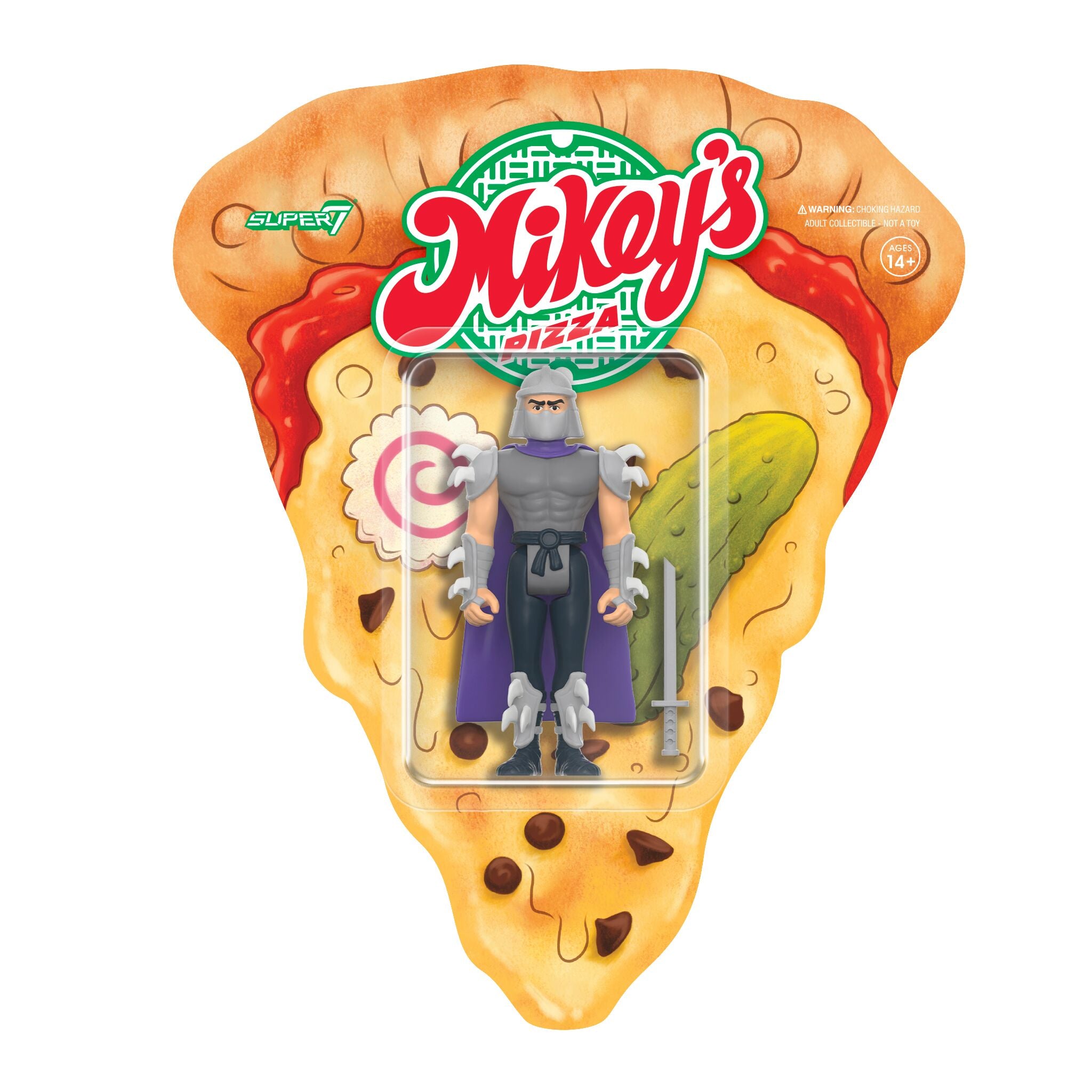 Teenage Mutant Ninja Turtles ReAction Figures Wave 10 - Shredder (Weird Pizza To Go)