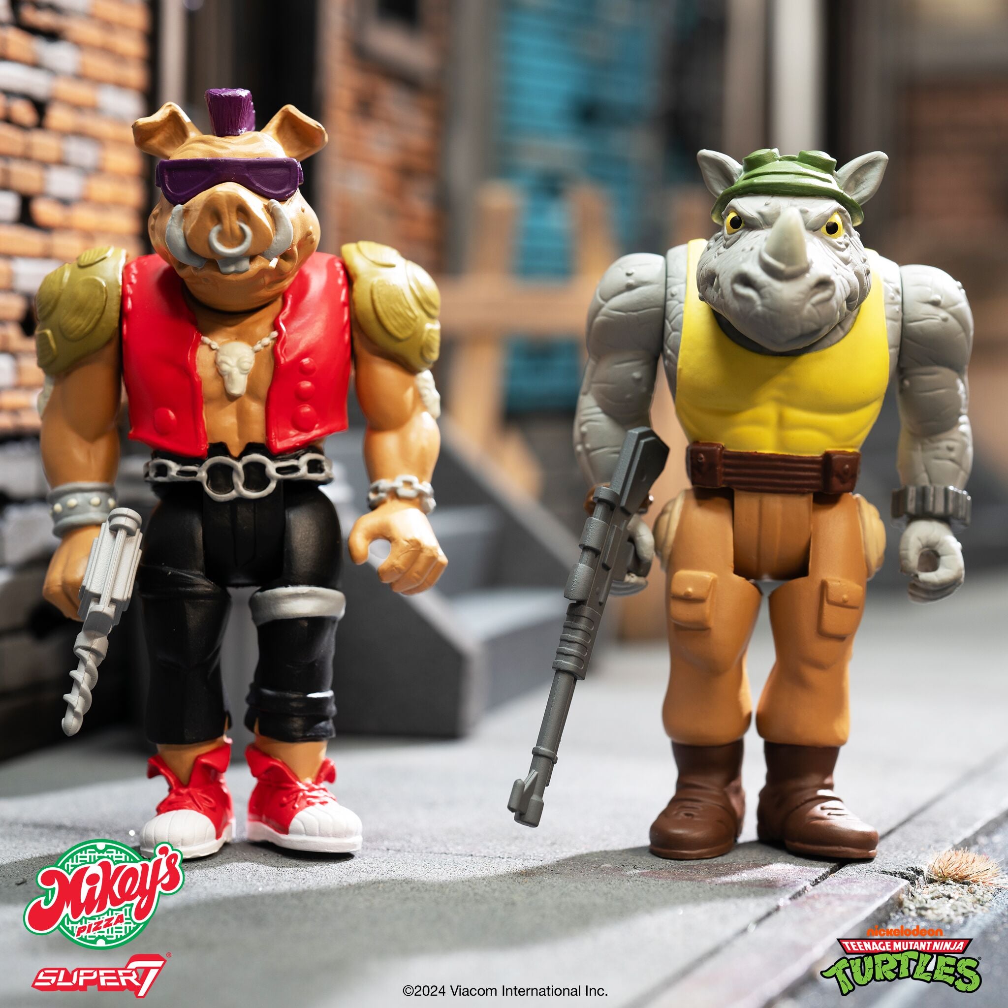 Teenage Mutant Ninja Turtles ReAction Figures Wave 10 - Rocksteady (Weird Pizza To Go)