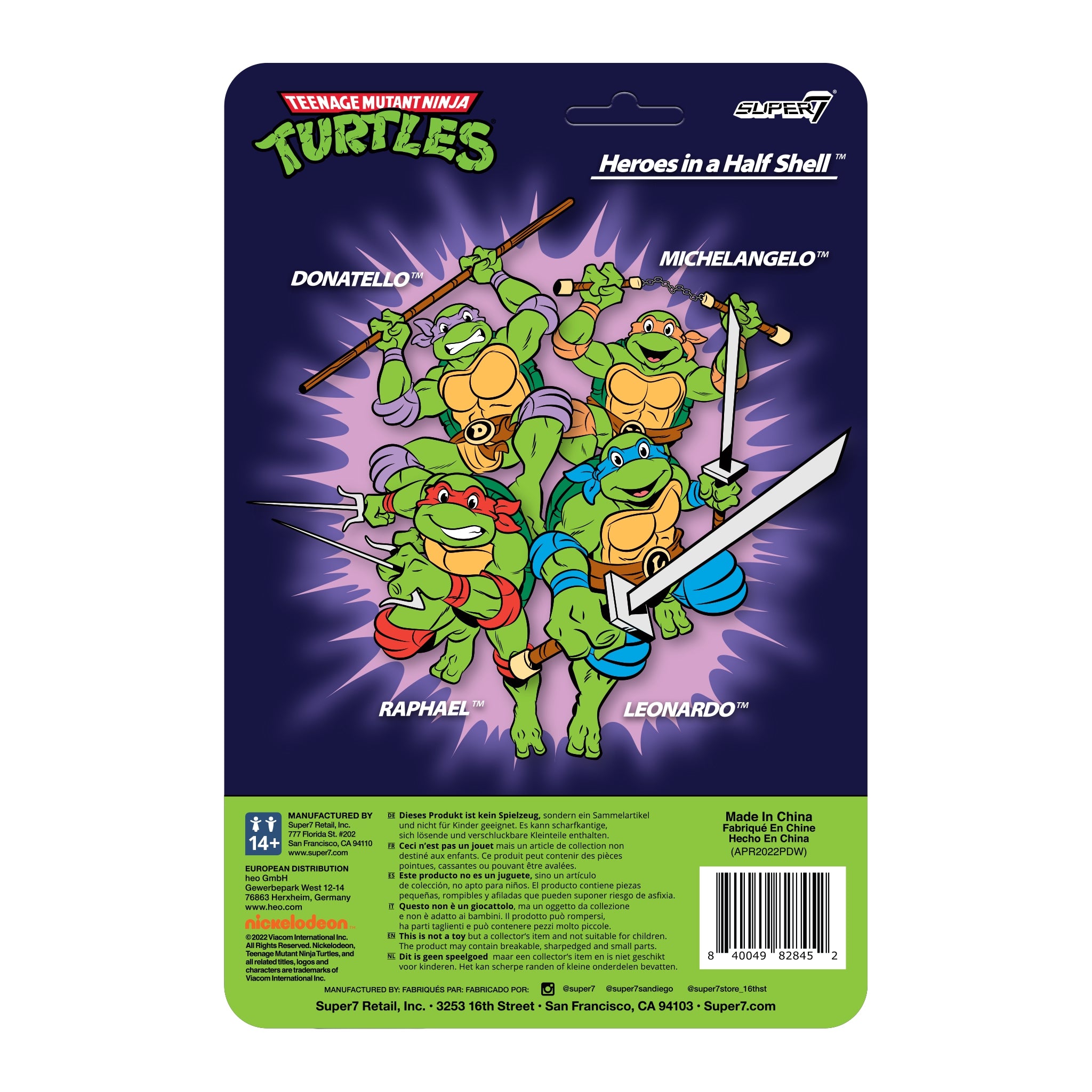 Teenage Mutant Ninja Turtles ReAction Wave 7 - Donatello Toon