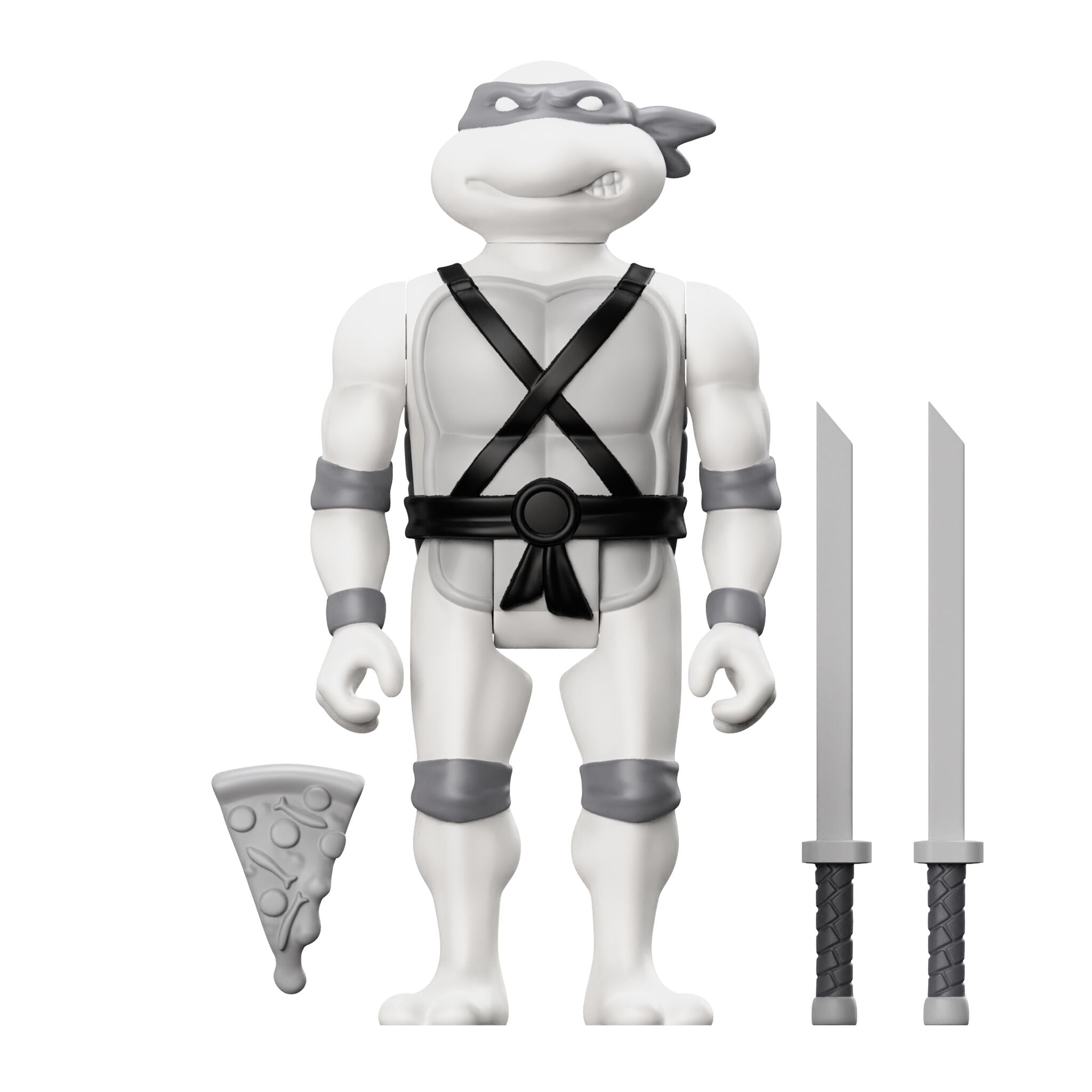 Teenage Mutant Ninja Turtles ReAction Figure Wave 9 - Donatello, Leonardo, Michelangelo & Raphael (Comic Greyscale)