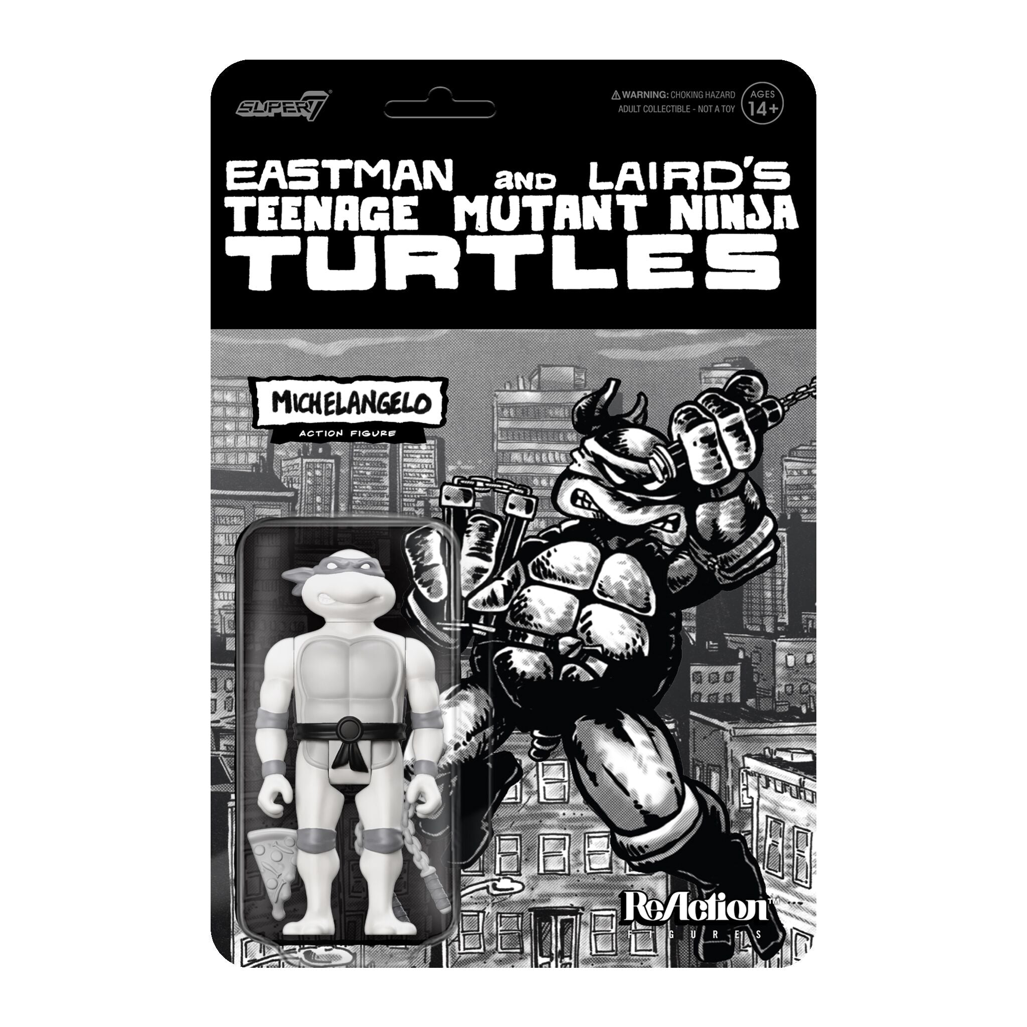 Teenage Mutant Ninja Turtles ReAction Figure Wave 9 - Michelangelo (Comic Greyscale)