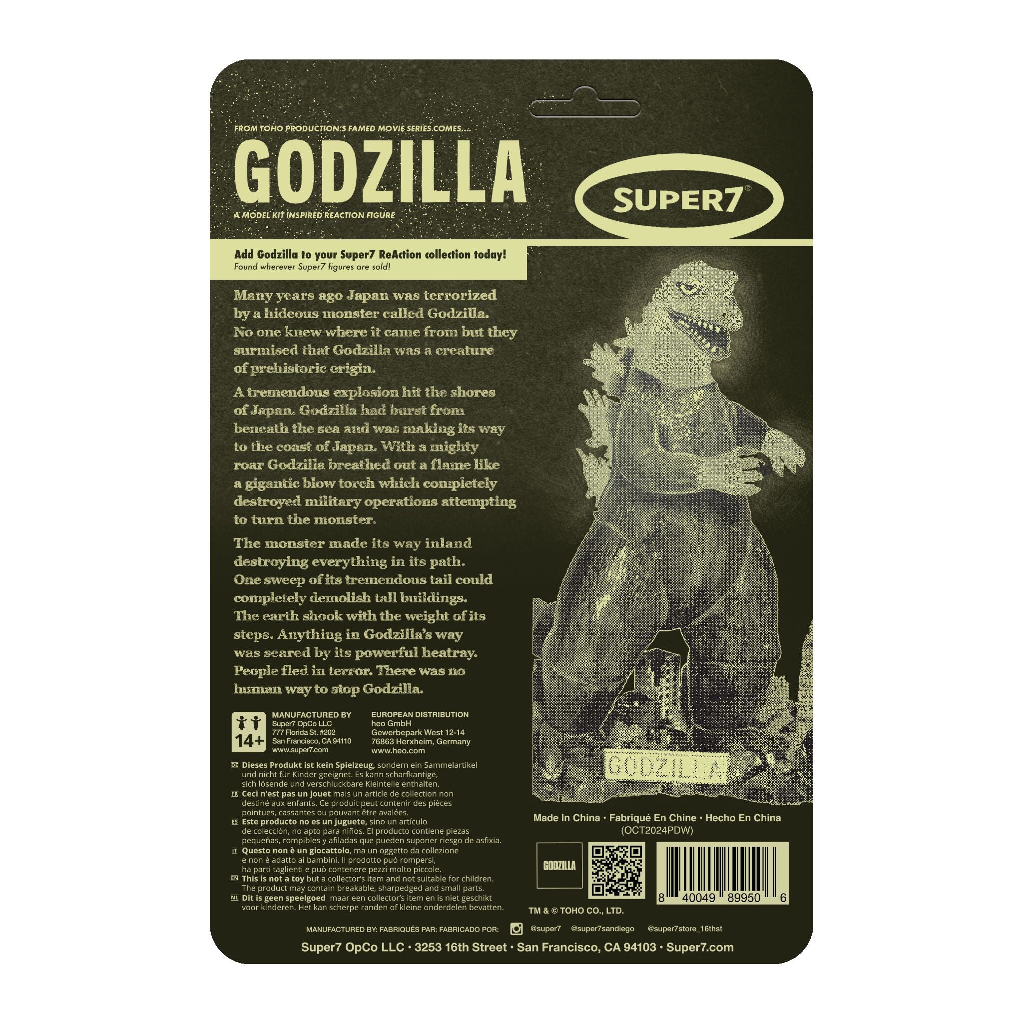 Toho ReAction Figures - Godzilla Model Kit (Glow)