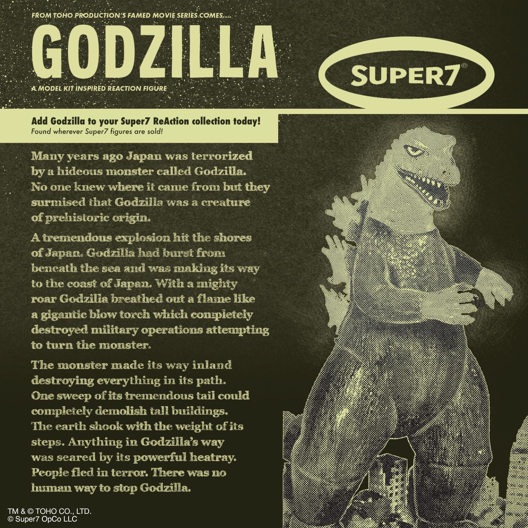 Toho ReAction Figures - Godzilla Model Kit (Glow)