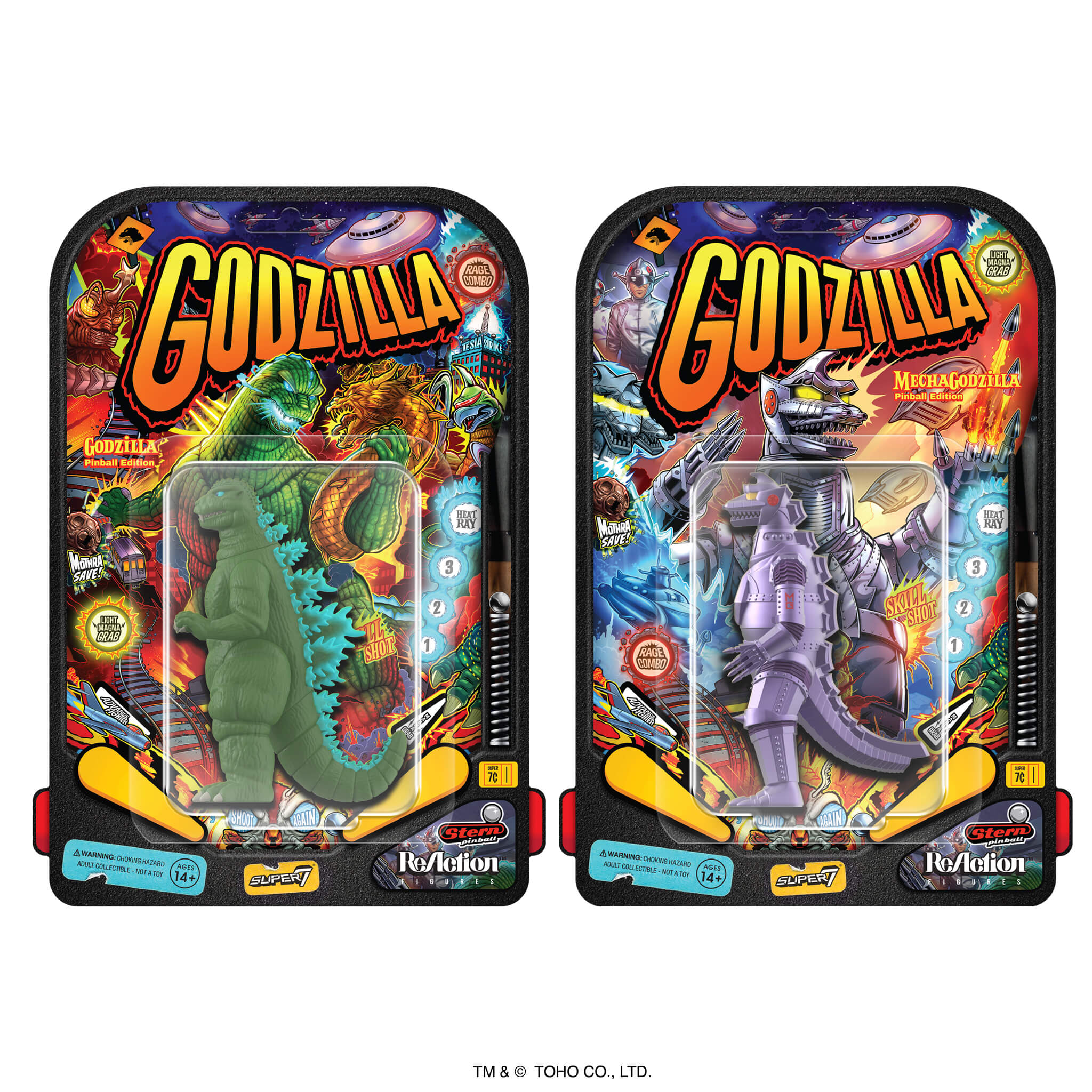Toho ReAction Figures - Godzilla '84 & Mechagodzilla '74 (Stern Pinball)