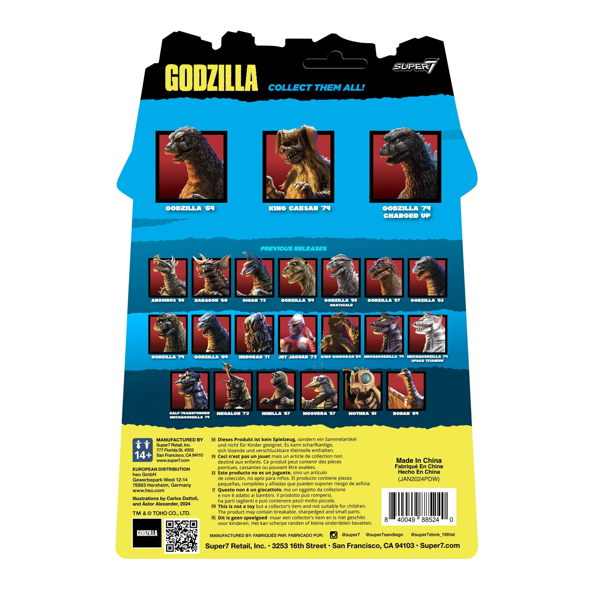 Toho ReAction Figures Wave 06 - Godzilla 1974 Charged Up