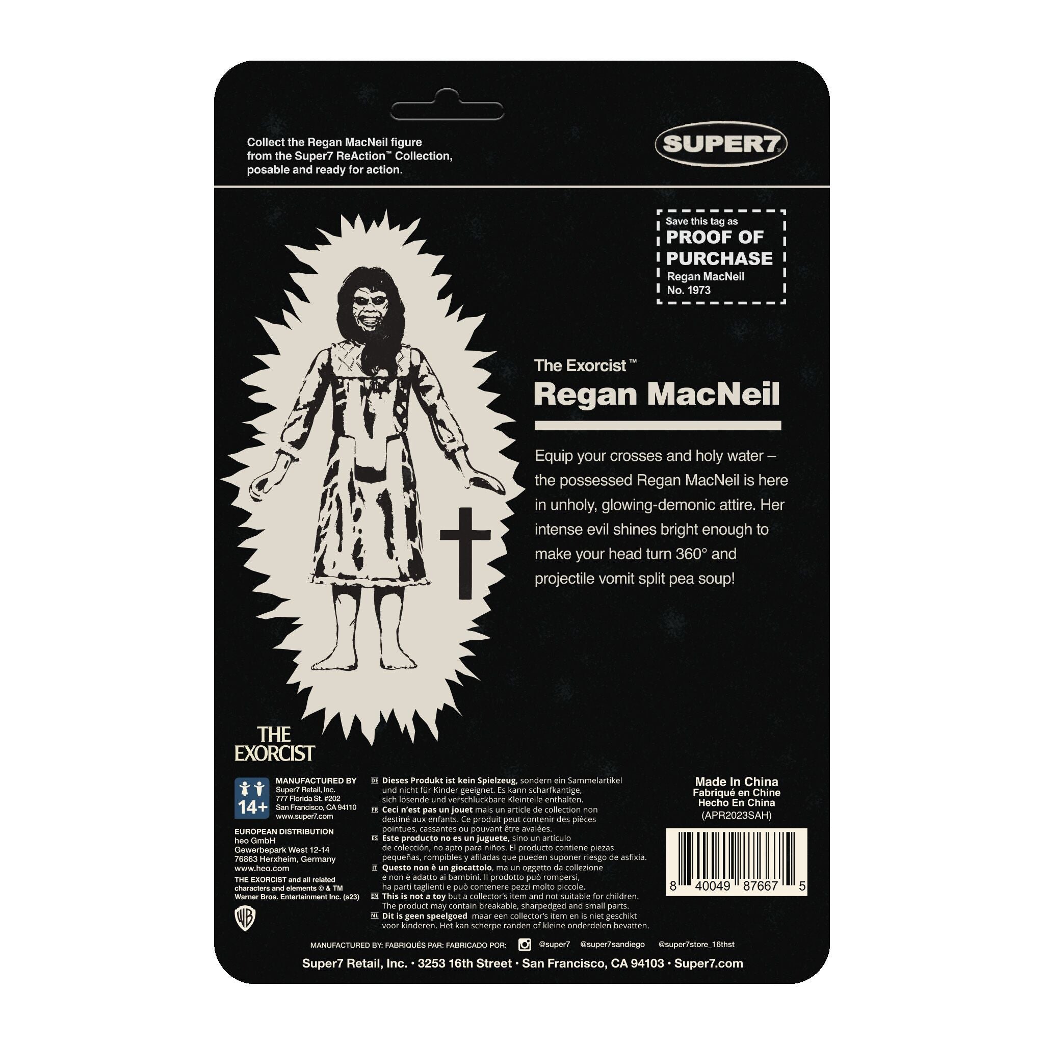 The Exorcist ReAction Figures - Regan (Monster Glow)