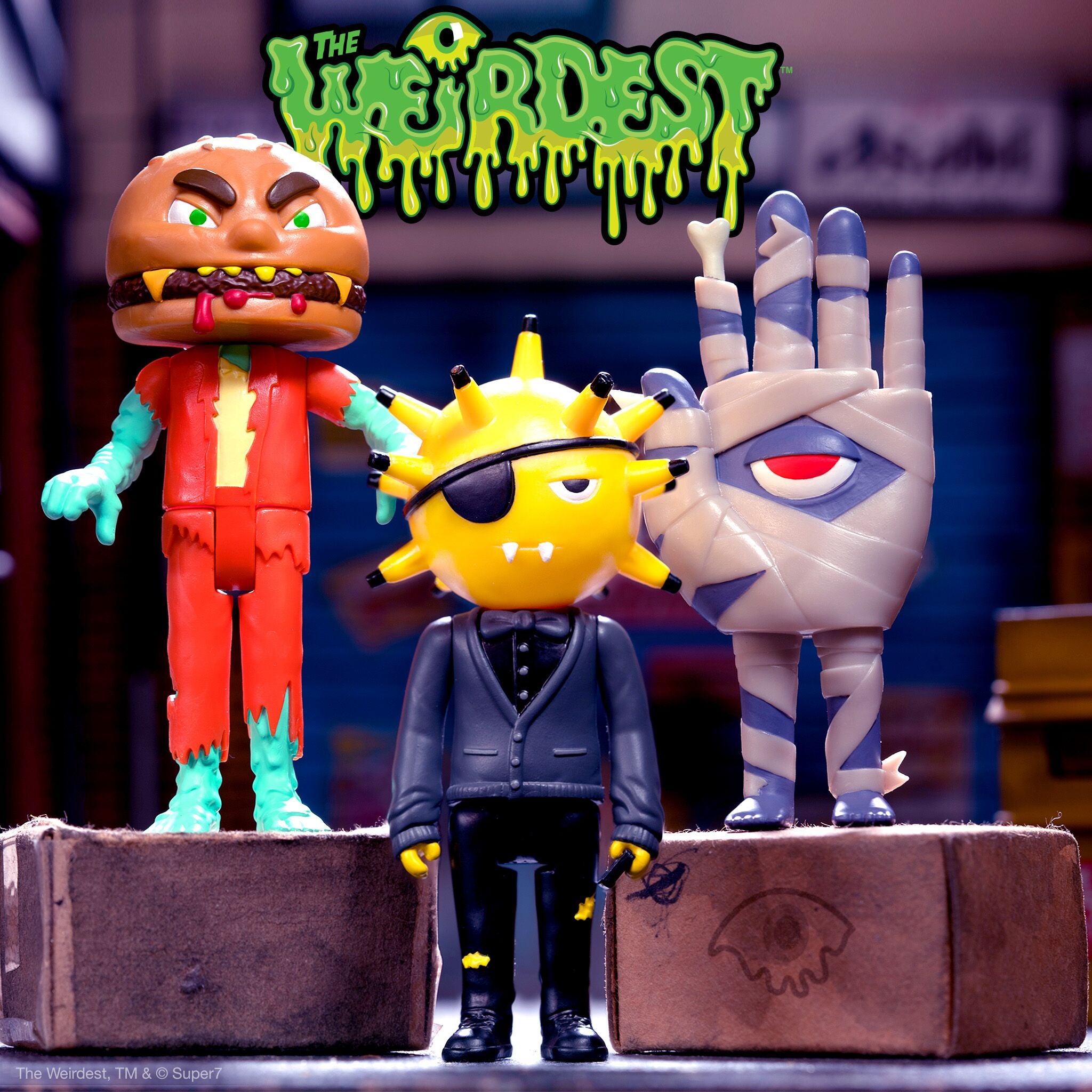 The Weirdest ReAction Figures Wave 2 - Trauma Bomb, Mummy's Hand & Zombeef