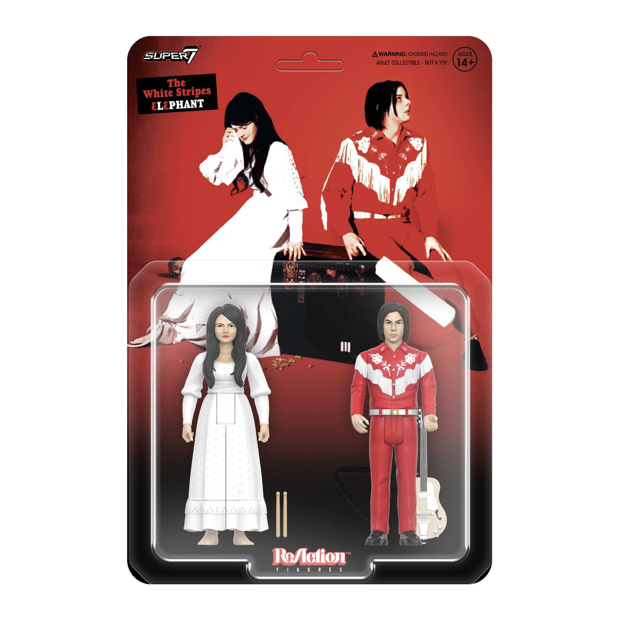 The White Stripes ReAction Figures Wave 02 - The White Stripes 2-Pack (Elephant)