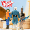 The Worst ReAction Figures Wave 6 - Red Tiger, X-1 & Cortex Commander (Scum Squad)