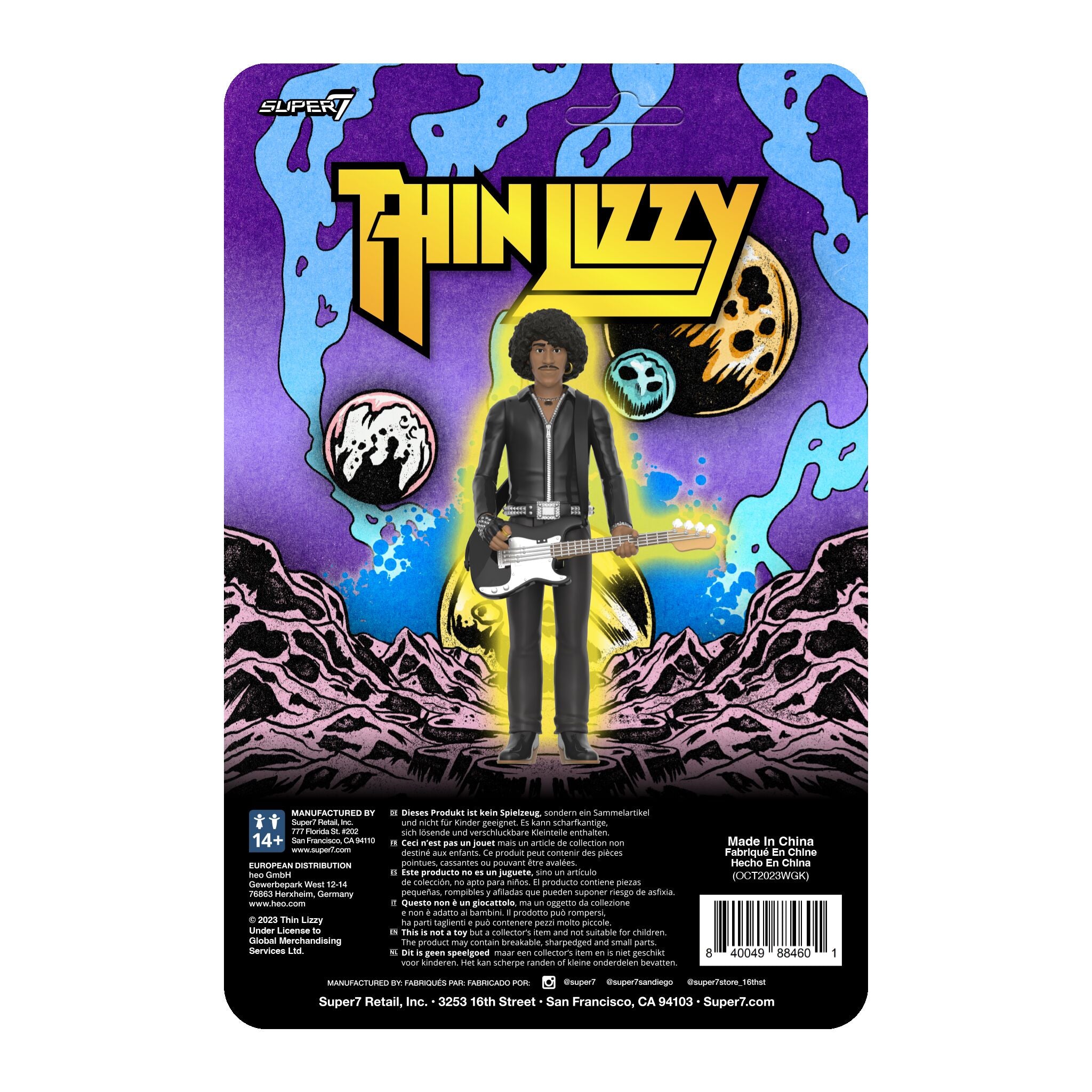 Thin Lizzy ReAction Figures - Phil Lynott (Black Leather)