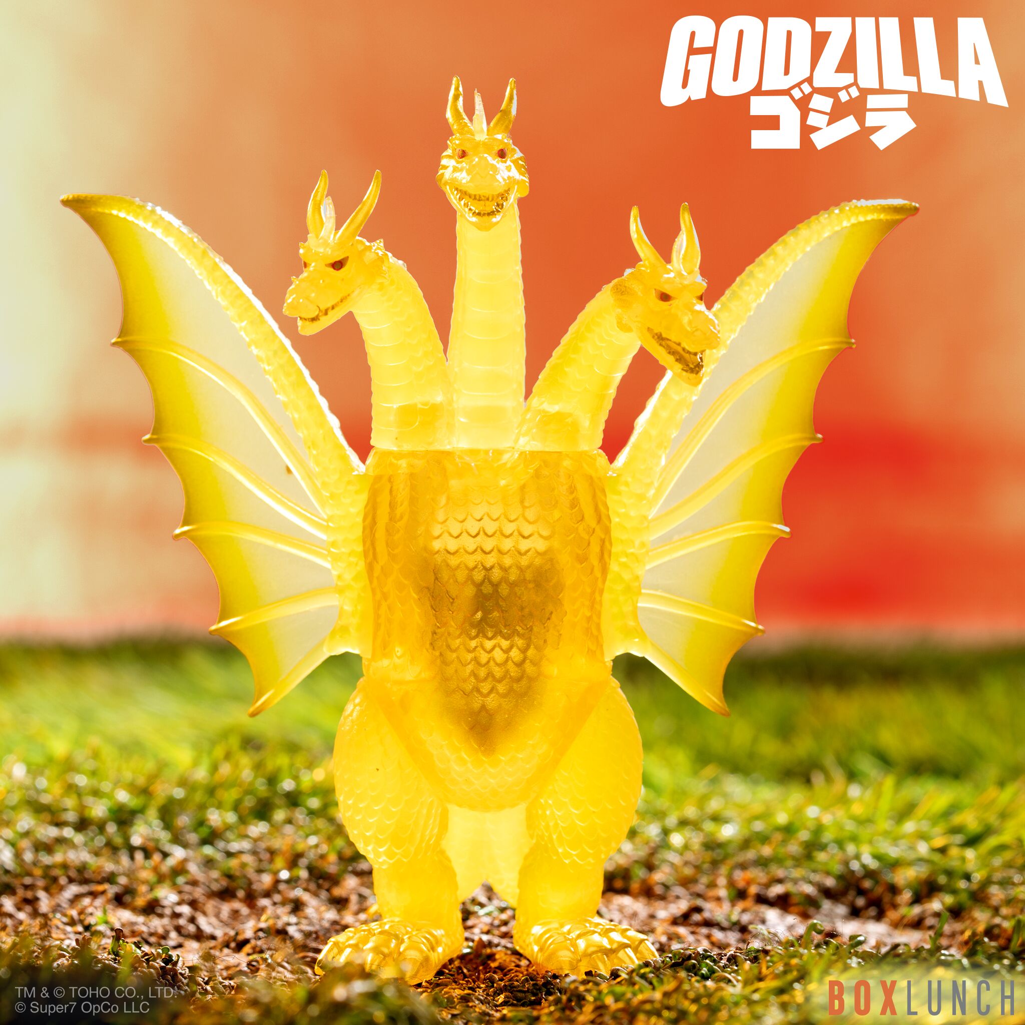 Toho ReAction Figures - King Ghidorah (Metallic 60th Anniversary)