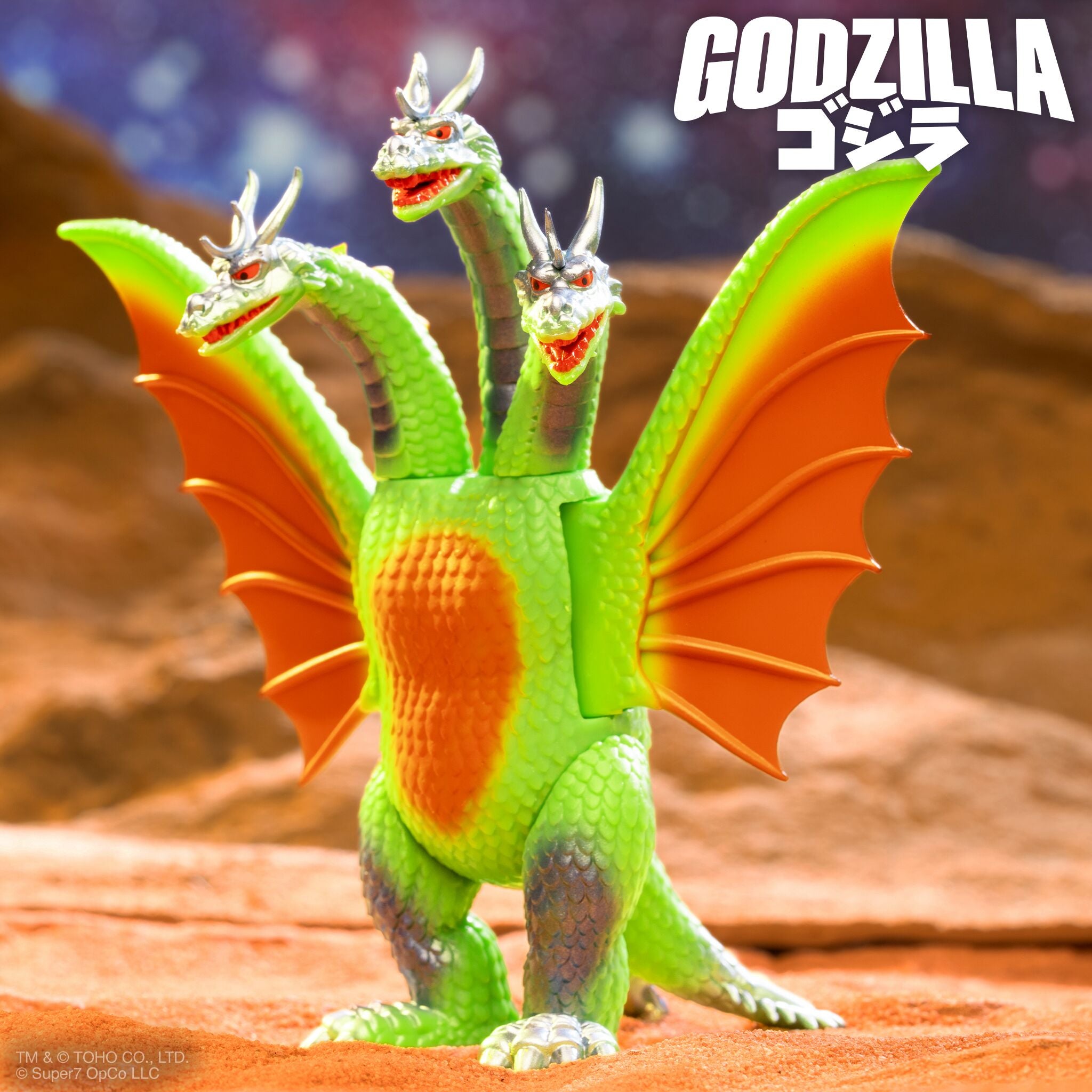 Toho ReAction Figures - King Ghidorah (Vintage 60th Anniversary)