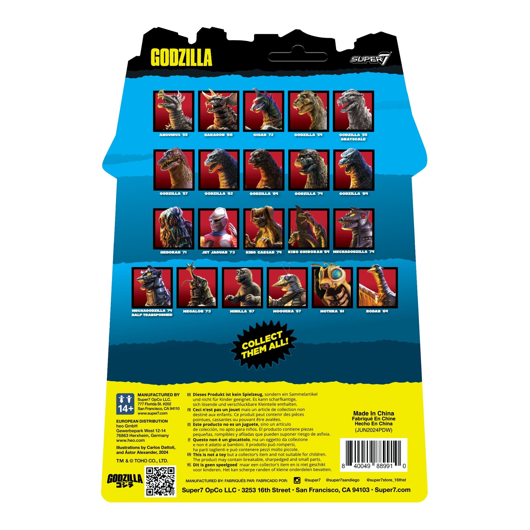 Toho ReAction Figures - Hedorah (Clear Green)