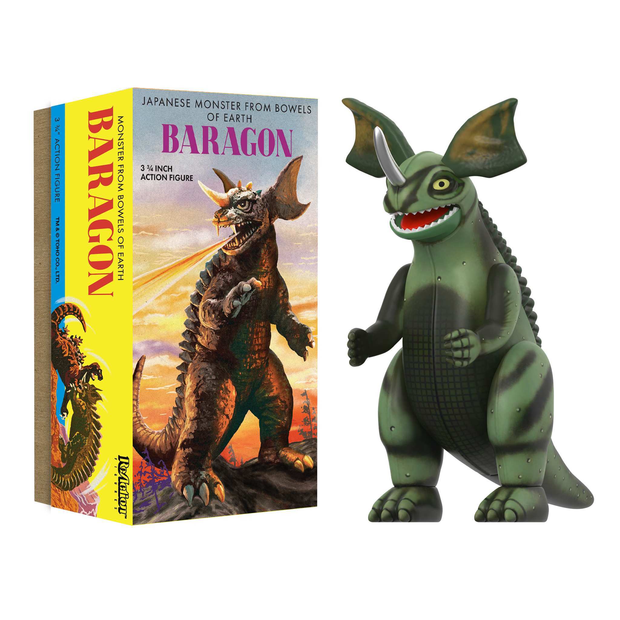 Toho ReAction Figures Wave 01 (Retro Tin) - Baragon (Marusan Tin)