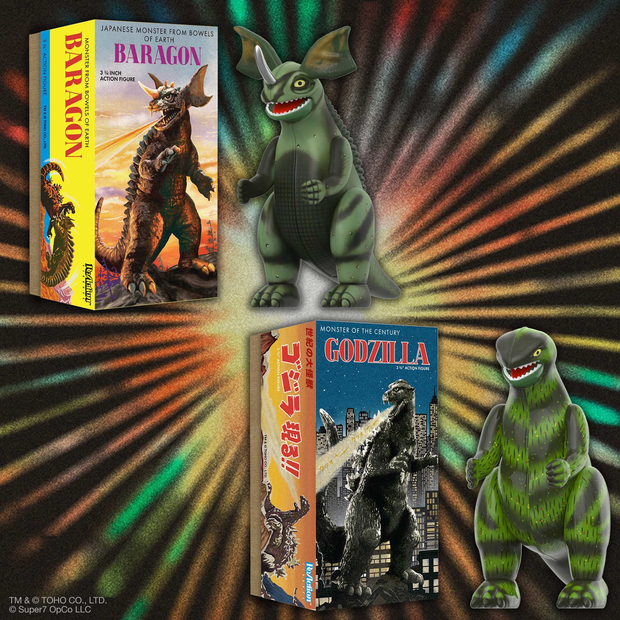 Toho ReAction Figures Wave 01 (Retro Tin) - Godzilla (Marusan Tin)
