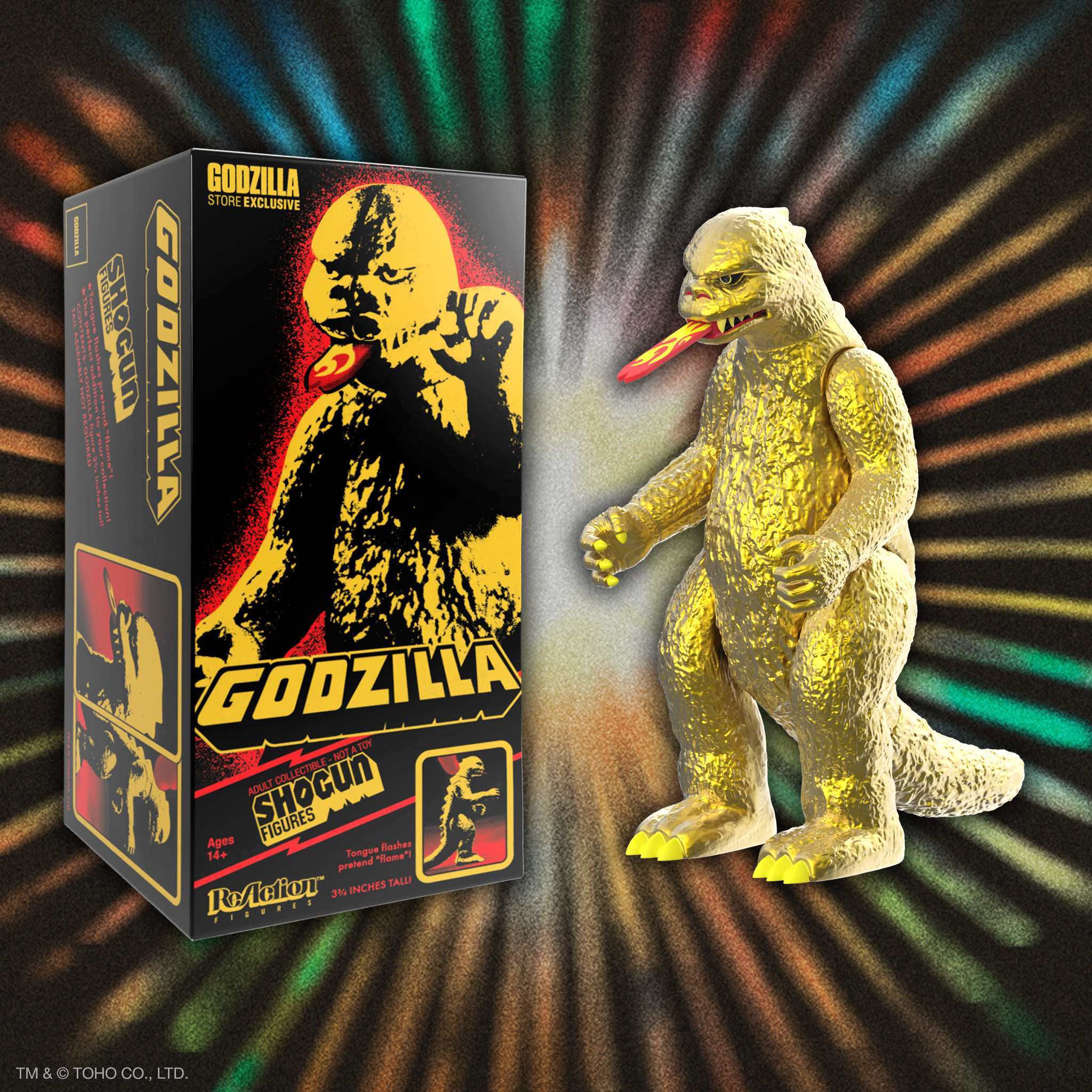 Toho ReAction Figures - Shogun Godzilla (Gold)