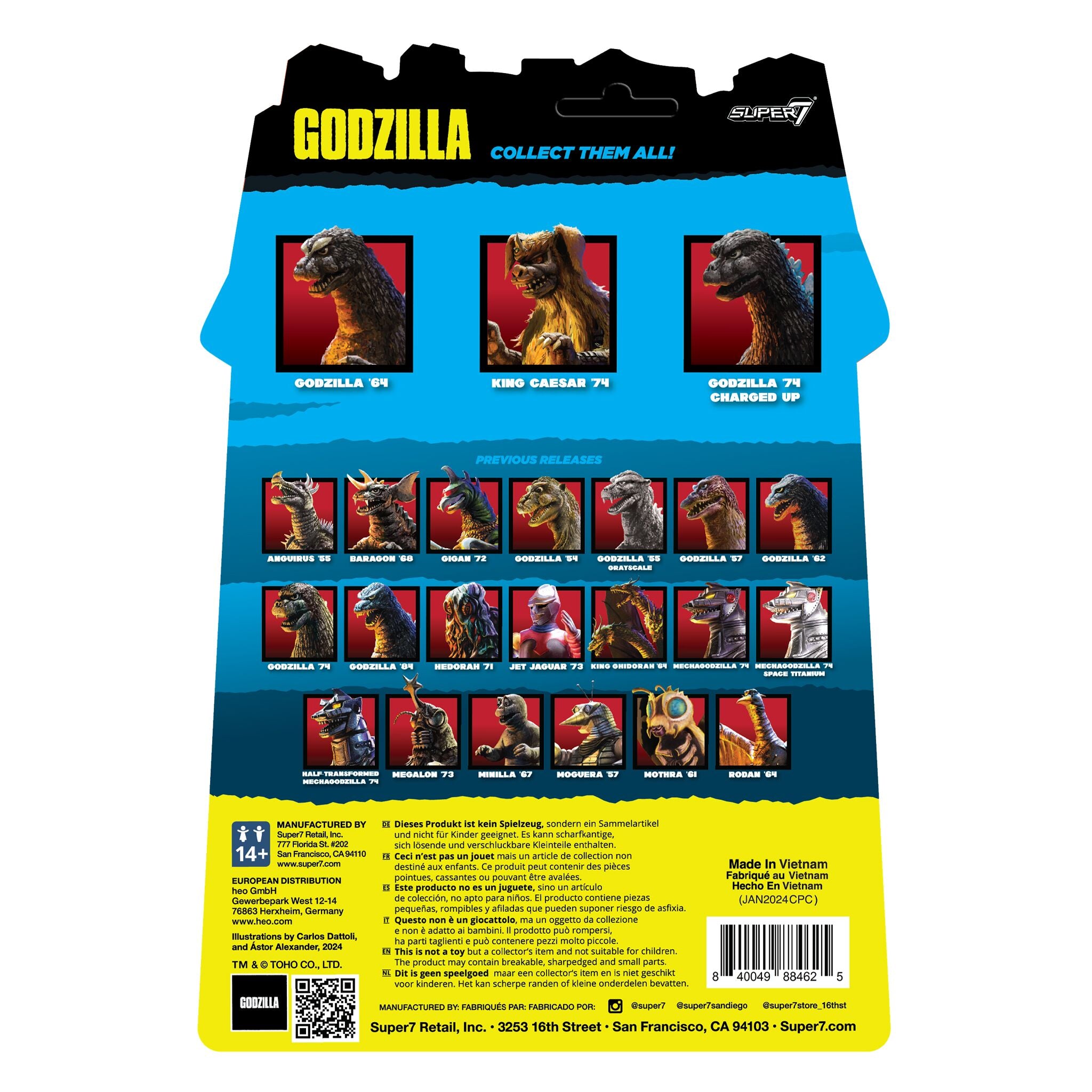 Toho ReAction Figures - Godzilla Skeleton (Grey)