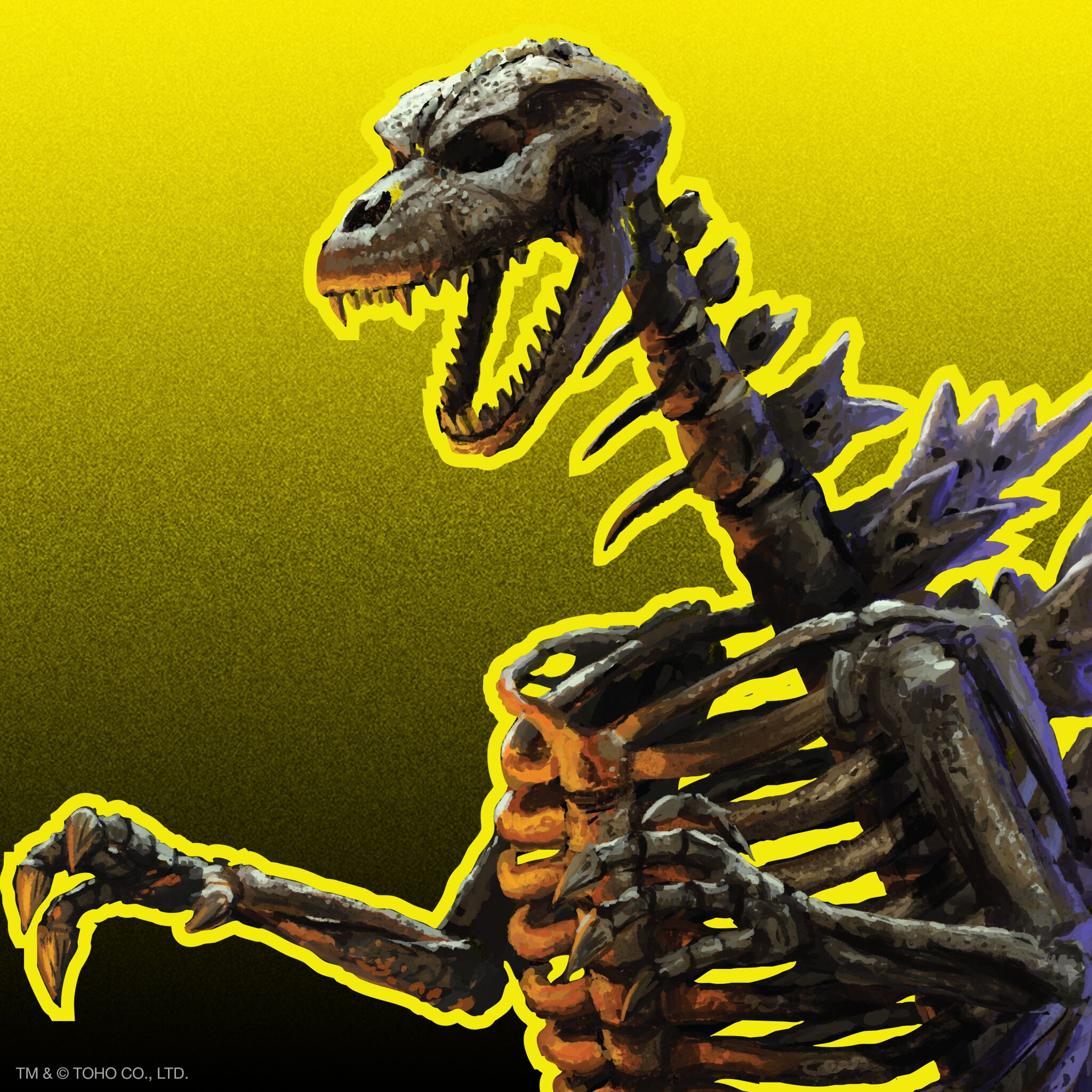 Toho ReAction Figures - Godzilla Skeleton (Grey)