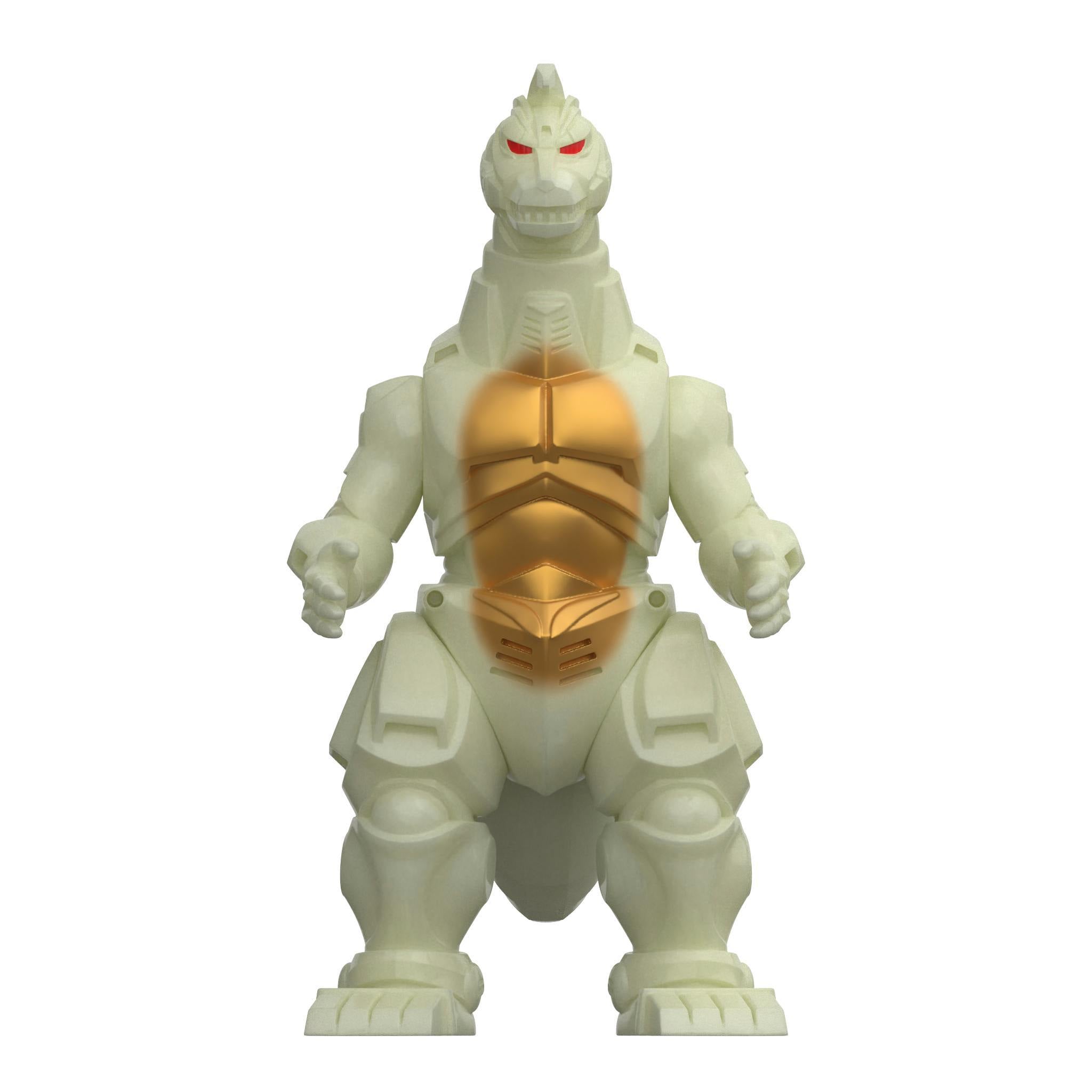 Glow in the dark Mechagodzilla 93 head from the Godzilla 89 and Mechagodzilla 93 set
