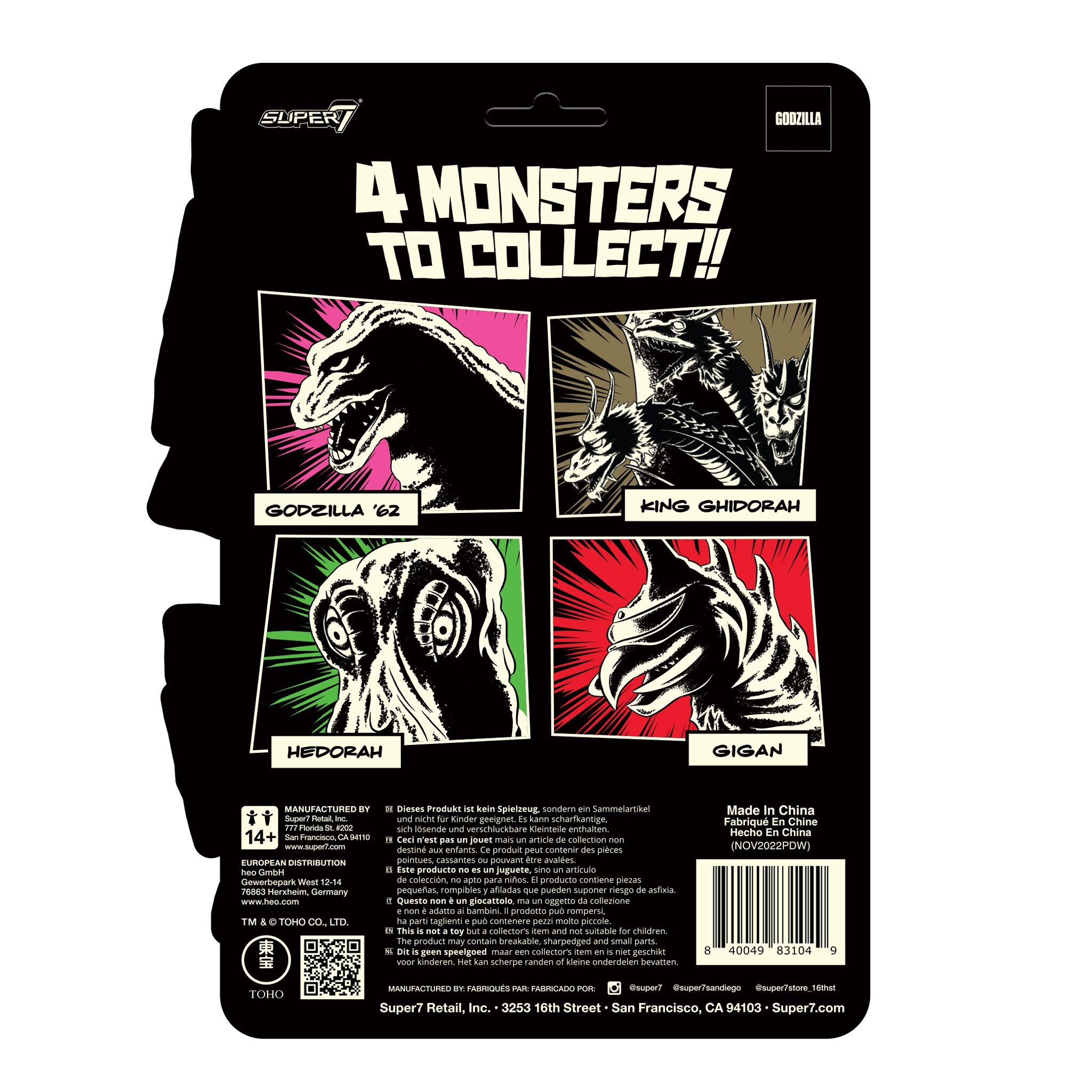 Toho ReAction Figures Wave 4 - Gigan (Glow)