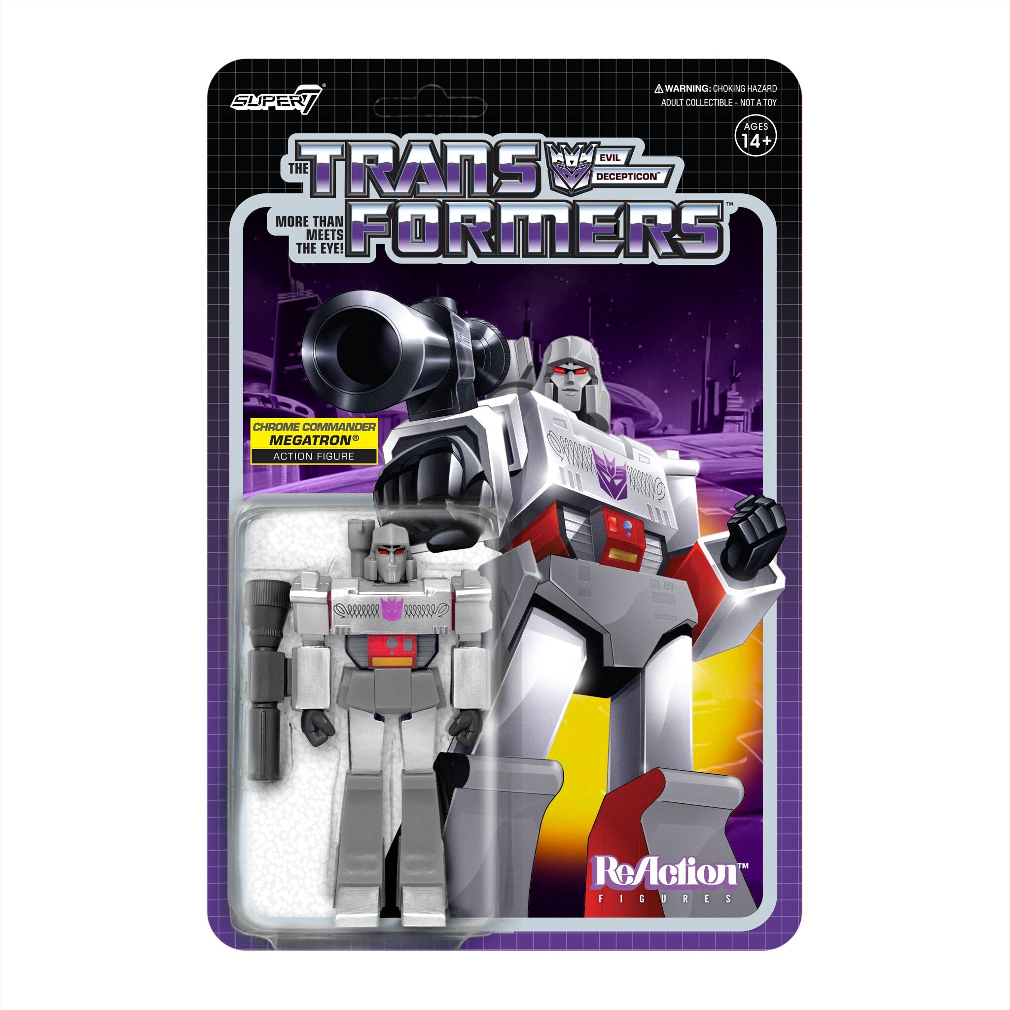 Transformers Reaction W1 RECOLOR - Megatron (Chrome Commander)