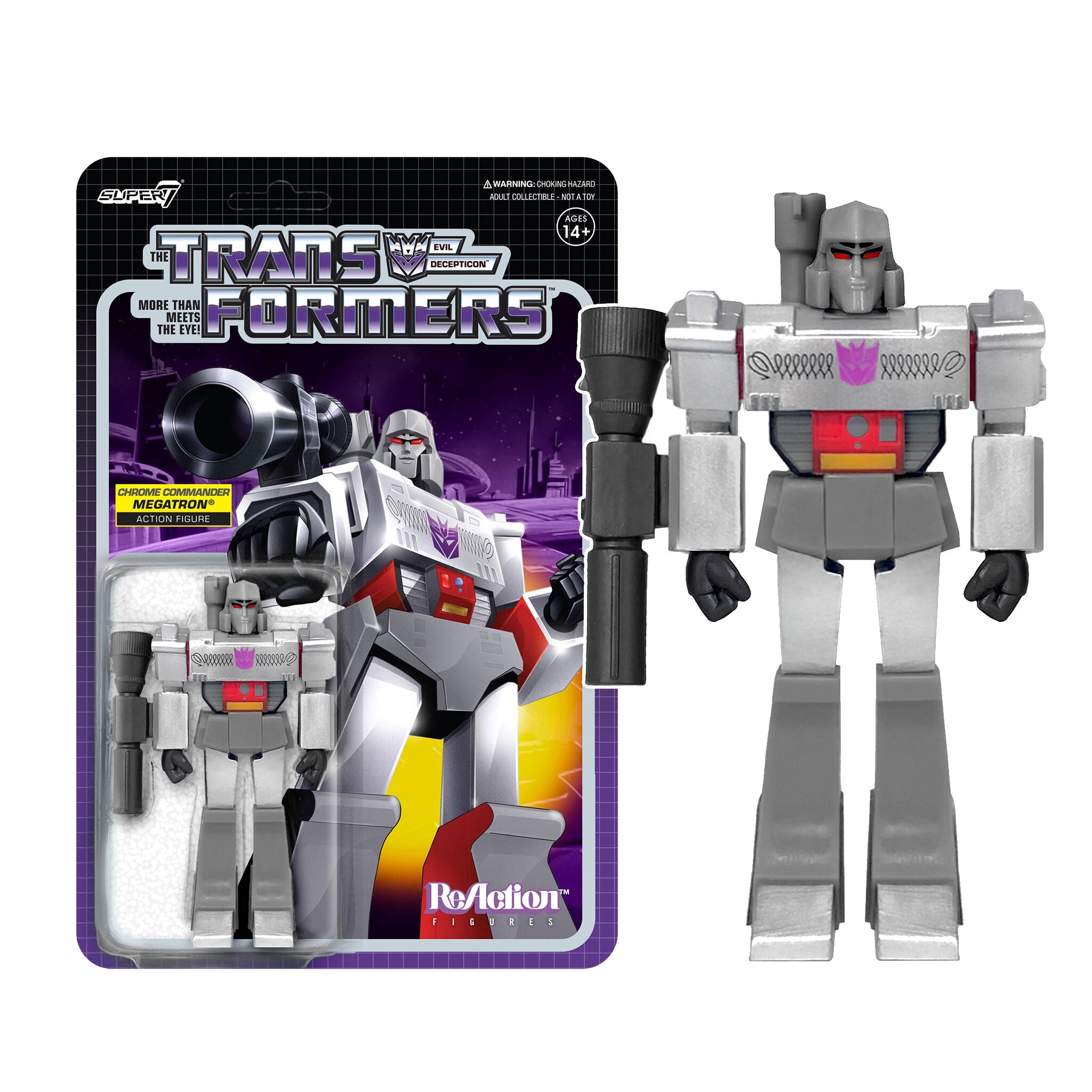 Transformers Reaction W1 RECOLOR - Megatron (Chrome Commander)