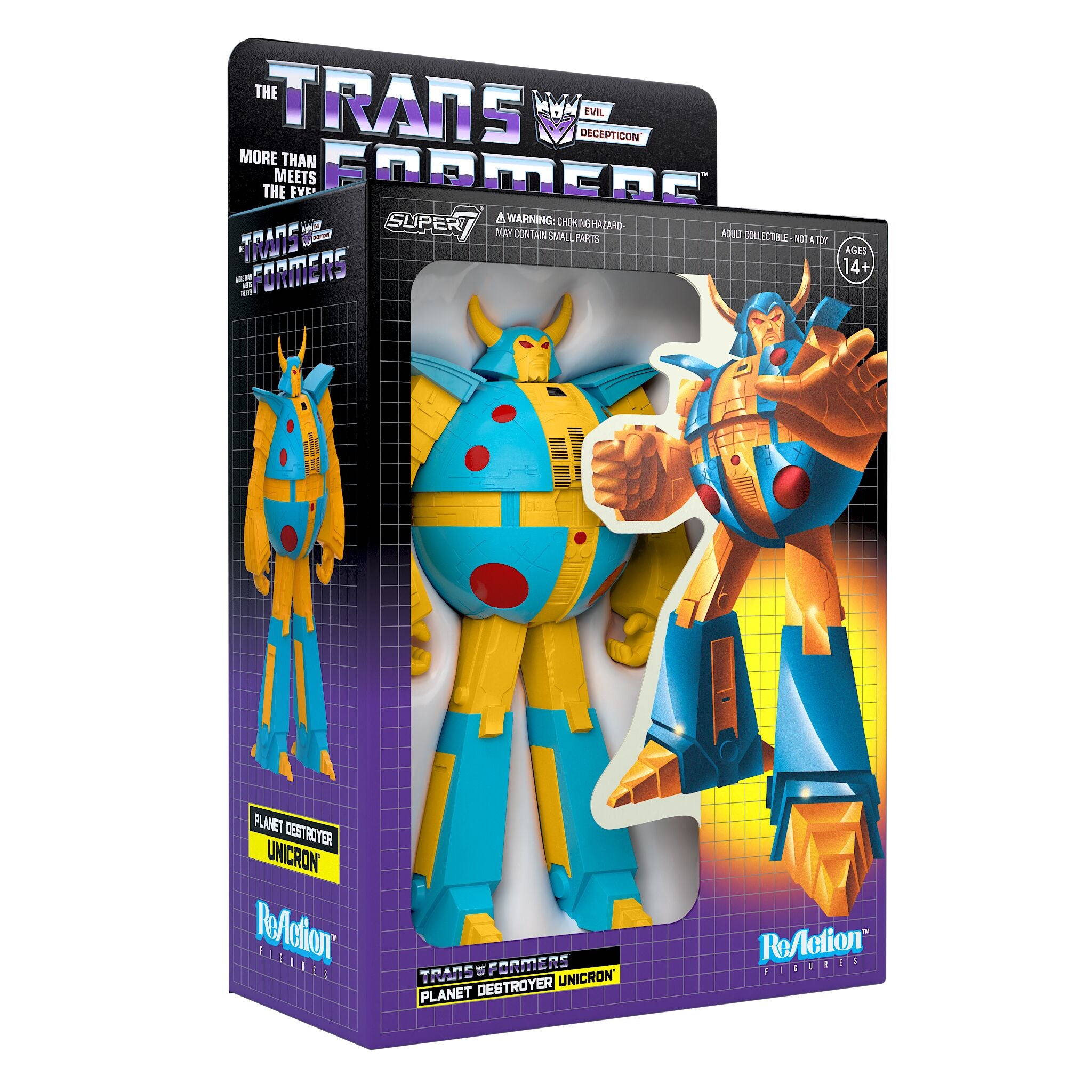 Transformers ReAction Figures - Unicron (Yellow)