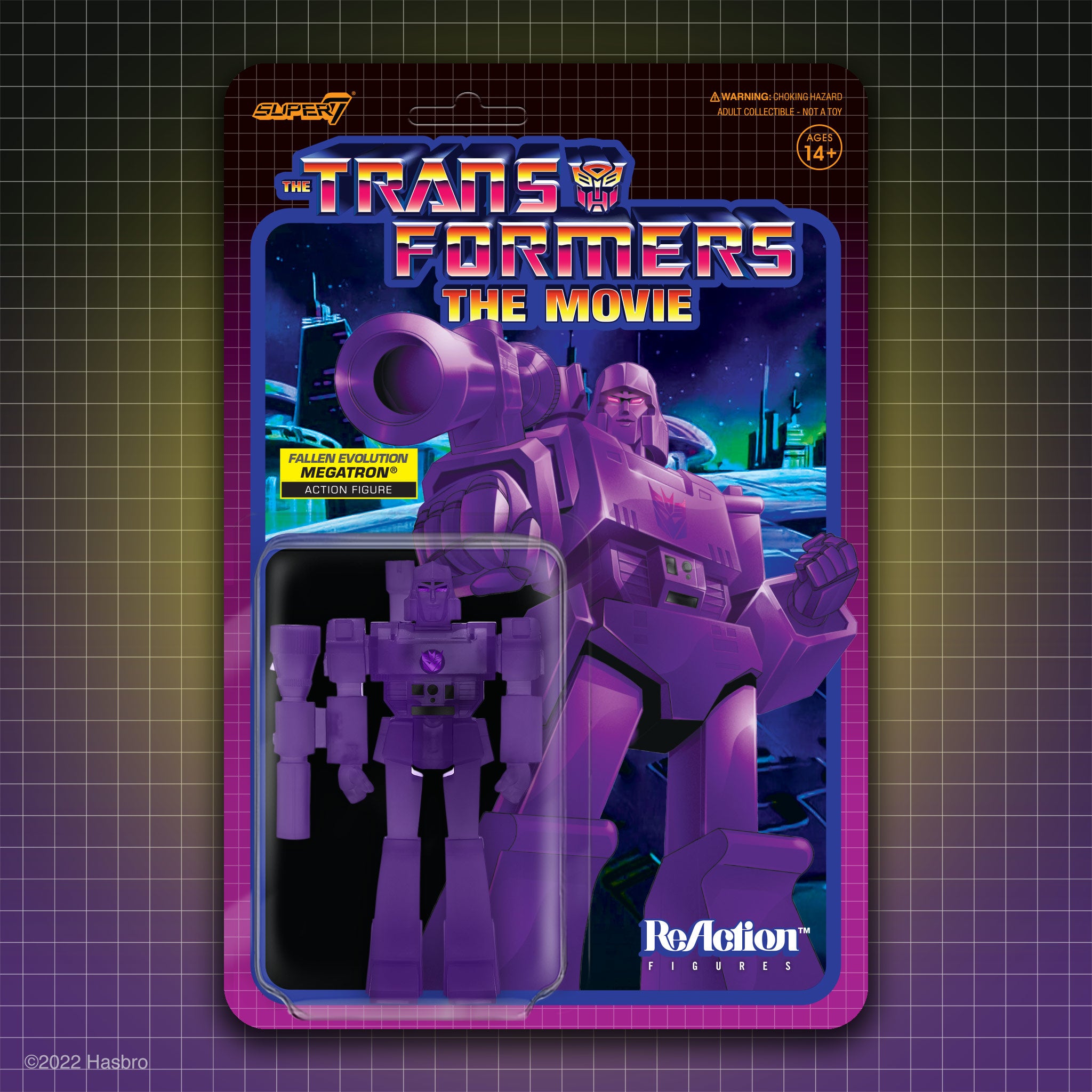 Transformers ReAction Figure Wave 1 - Megatron Transformation (Purple Grid)