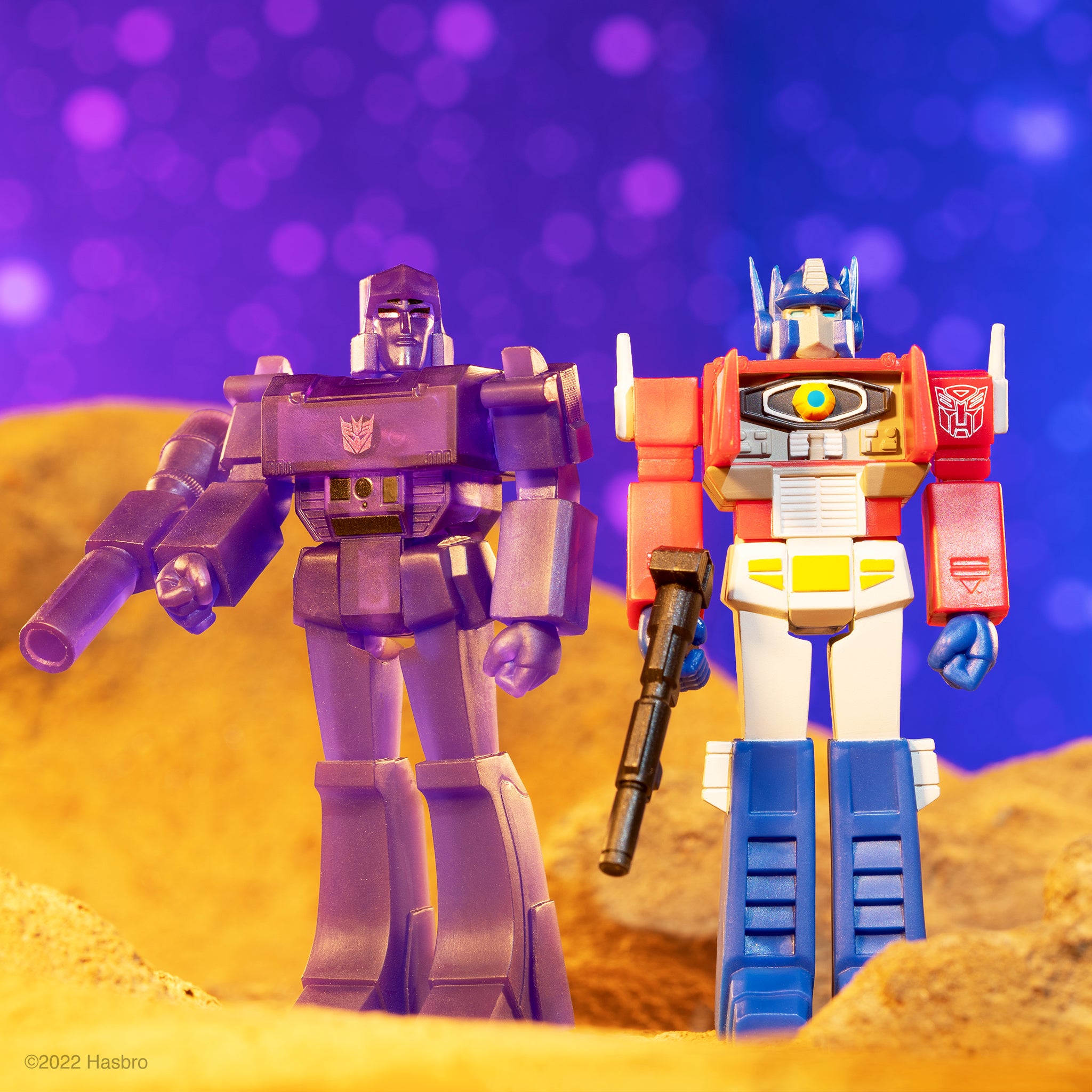 Transformers ReAction Figure Wave 1 - Megatron Transformation (Purple Grid)