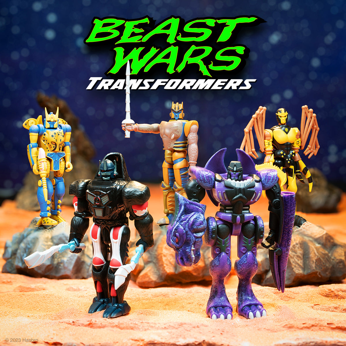 Transformers ReAction Figures Wave 7 Beast Wars Set of 5 Super7