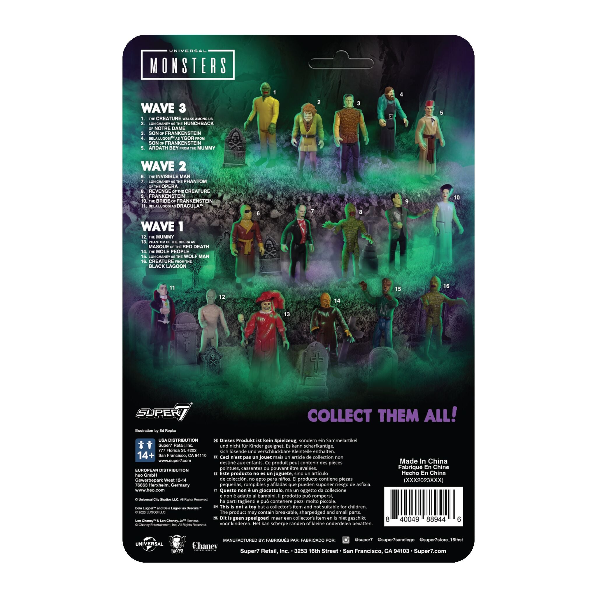 Universal Monsters ReAction Figures - The Invisible Man (Clear)