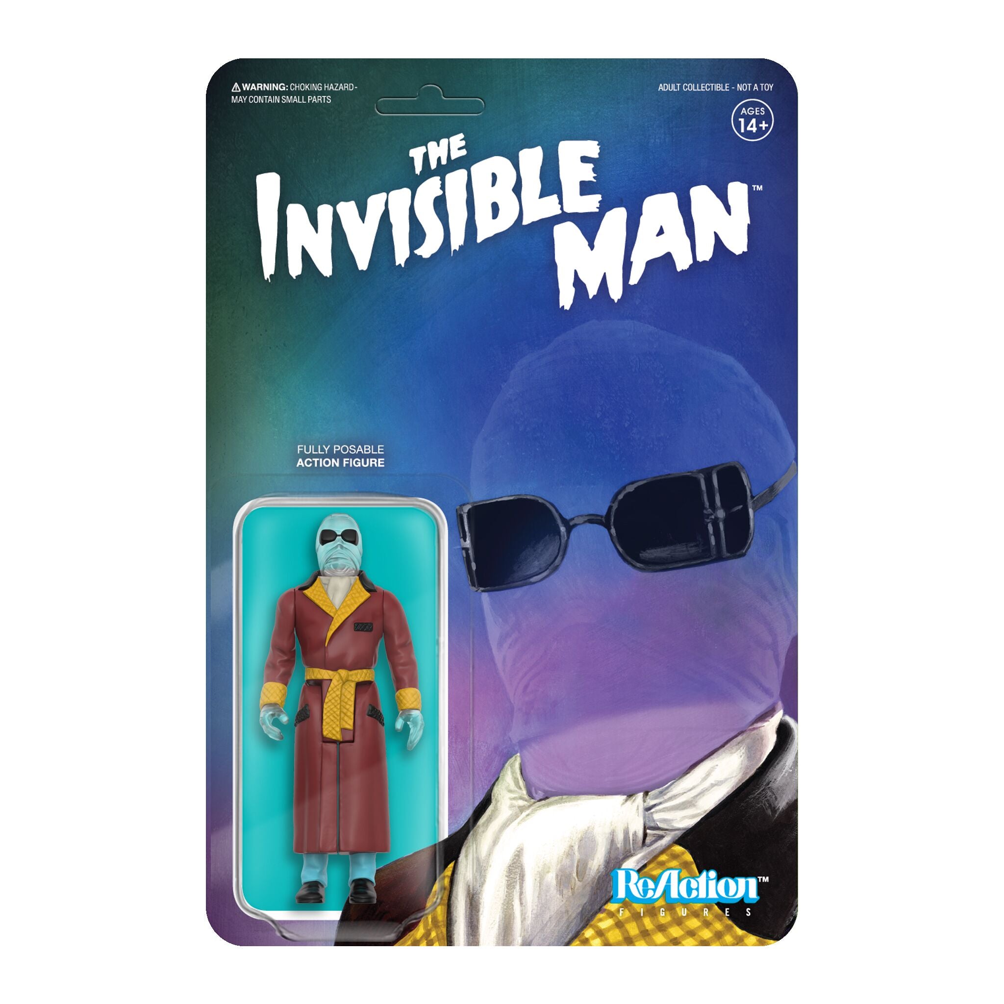 Universal Monsters ReAction Figures - The Invisible Man (Clear)