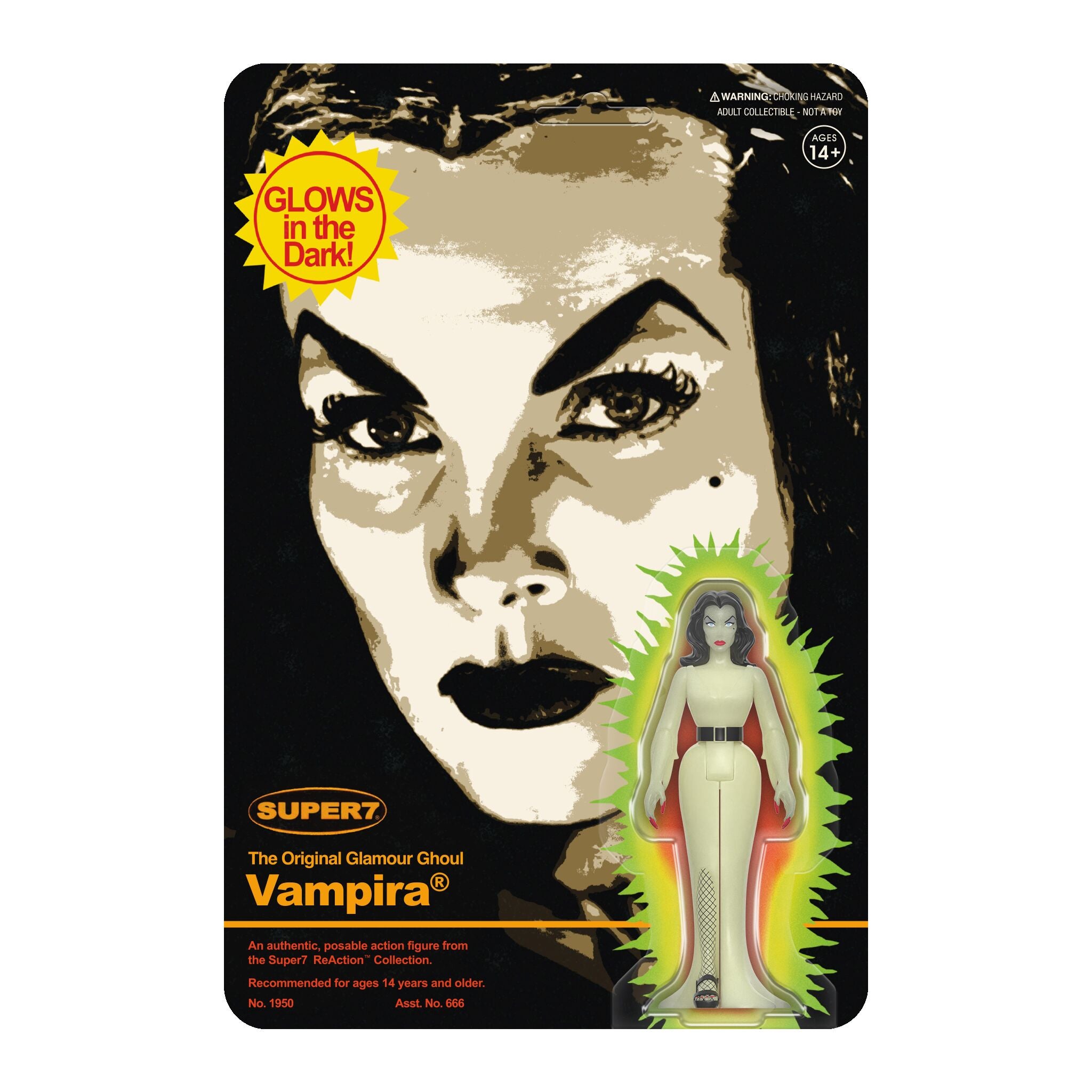 Vampira ReAction Figures Wave 03 - Vampira (Monster Glow)