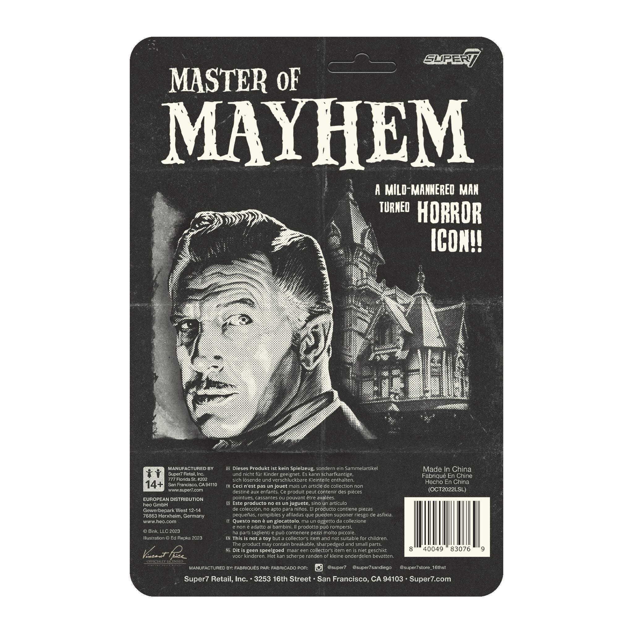 Vincent Price ReAction - Vincent Price (Grayscale)