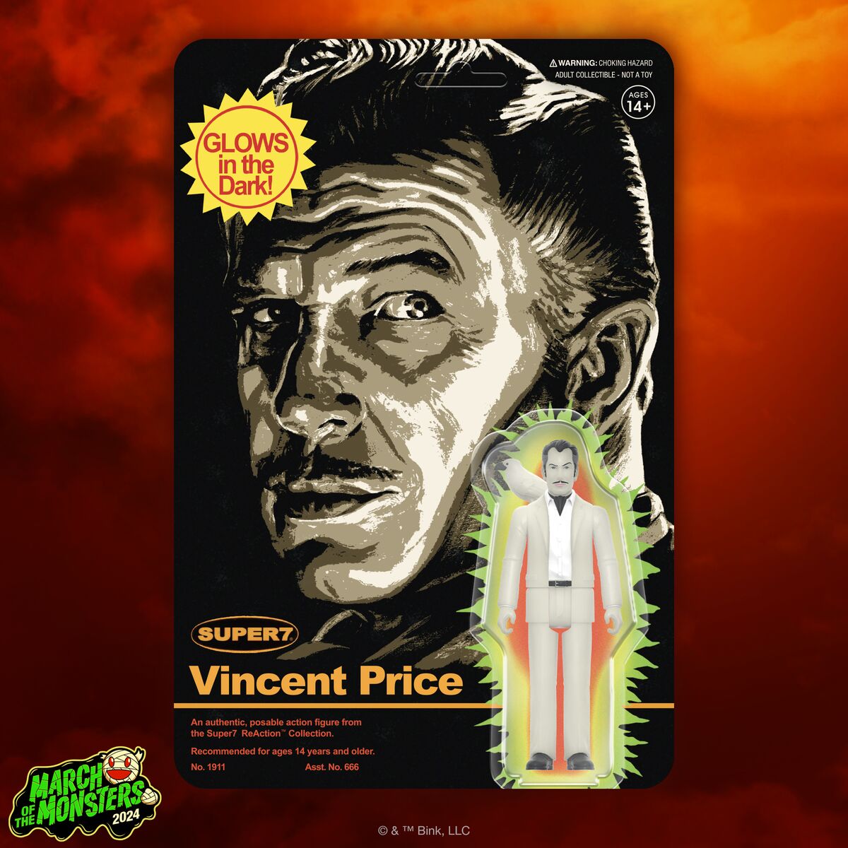 Vincent Price ReAction Figures - Vincent Price (Monster Glow)
