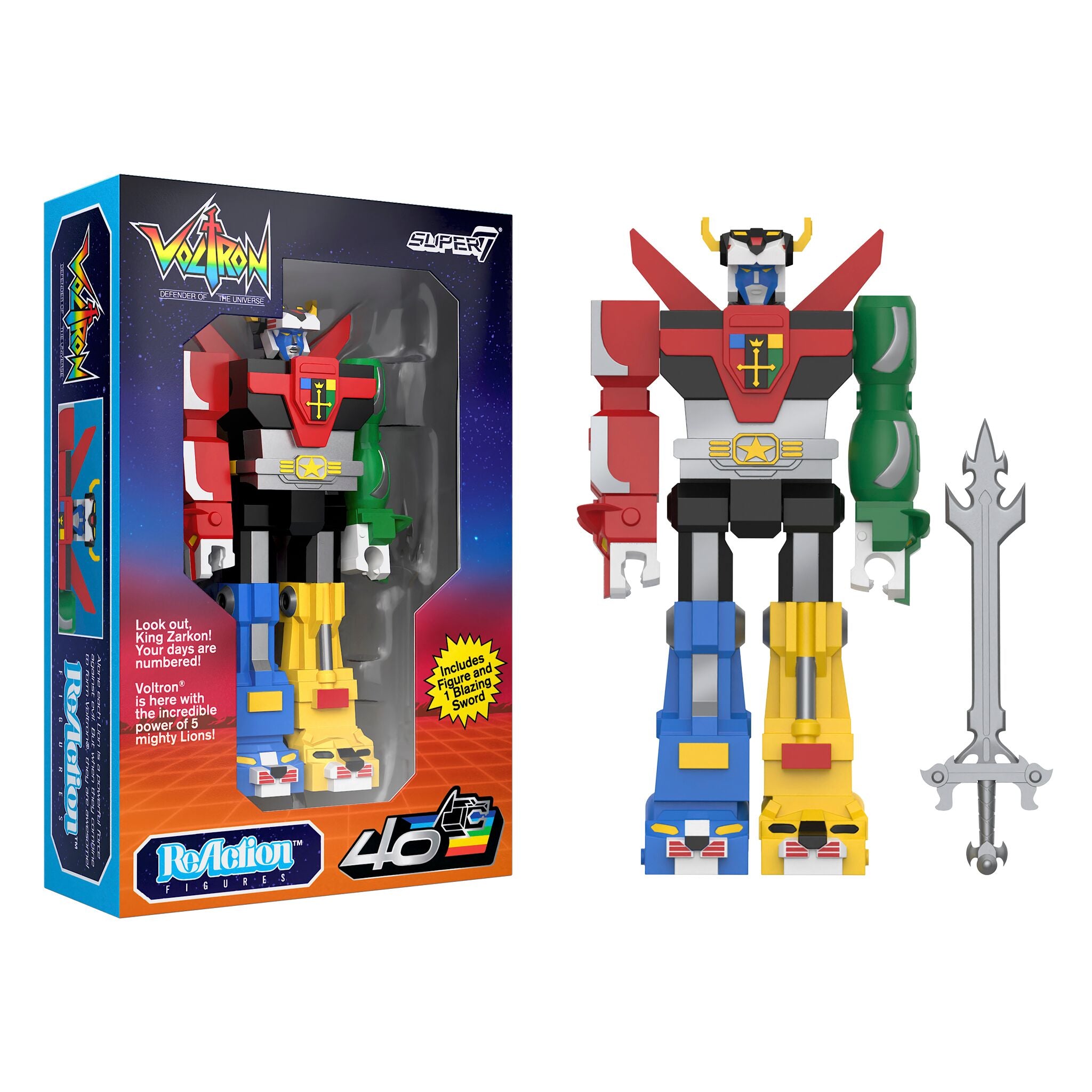 Voltron ReAction Figures - Voltron (Vintage Package)