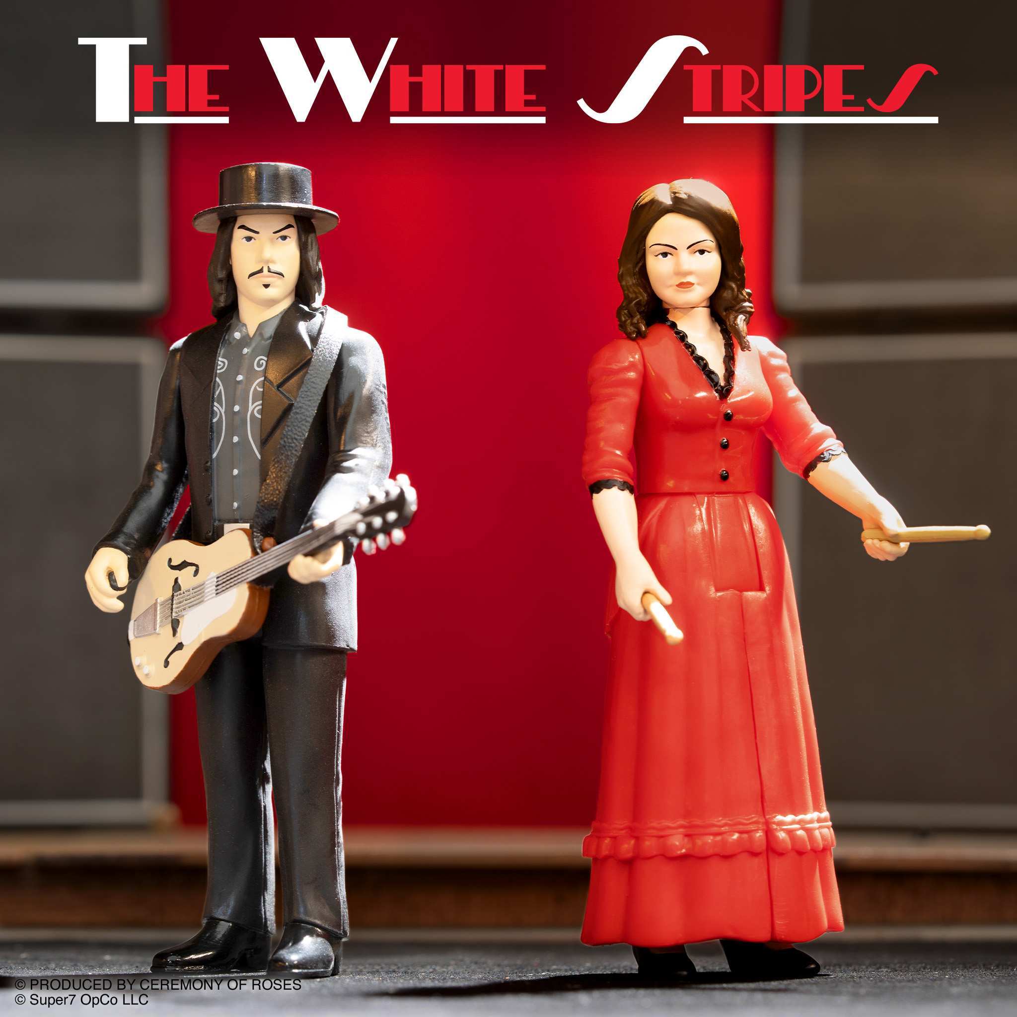 The White Stripes ReAction Figures Wave 01 - The White Stripes 2-Pack (Get Behind Me Satan)